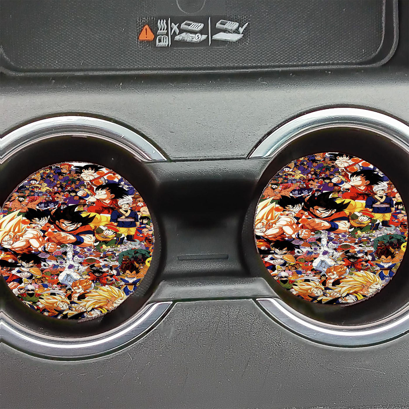 Dragon Ball Collage Car Coasters