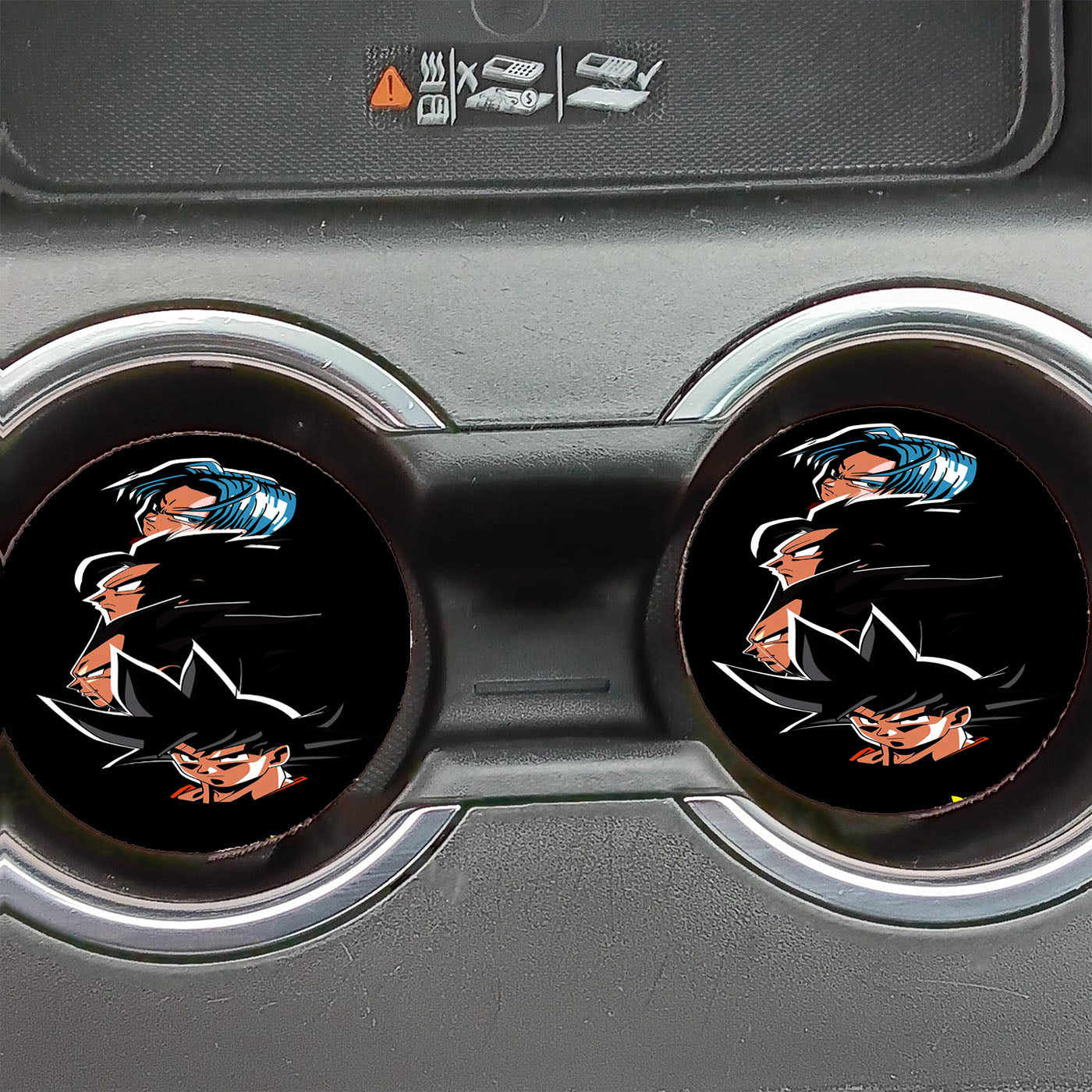 Dragon Ball Face Character Car Coasters
