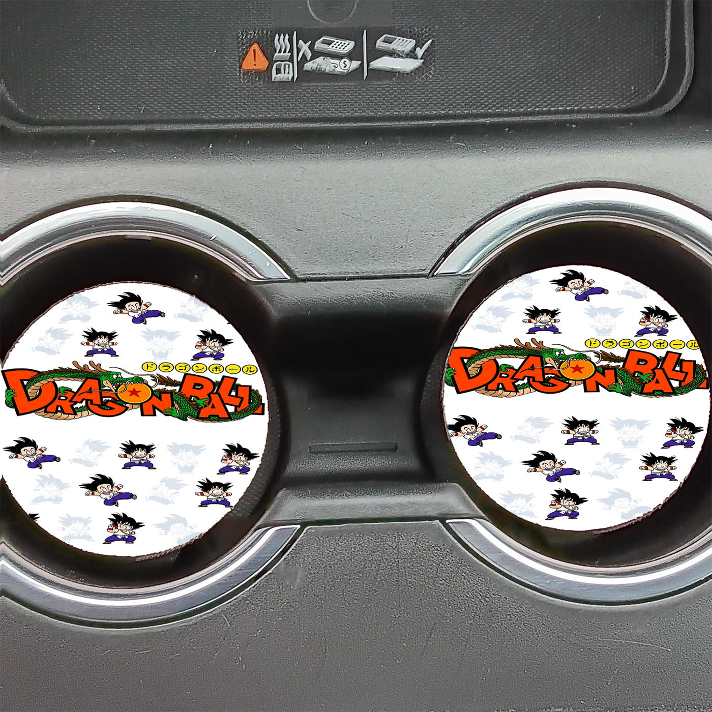 Dragon Ball Full Color King Piccolo Doodle Car Coasters