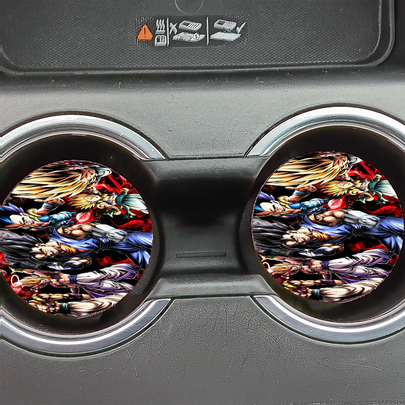 Dragon Ball Fusion Team Car Coasters