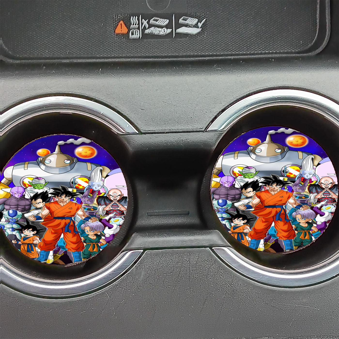 Dragon Ball Galaxy Wallpaper Car Coasters