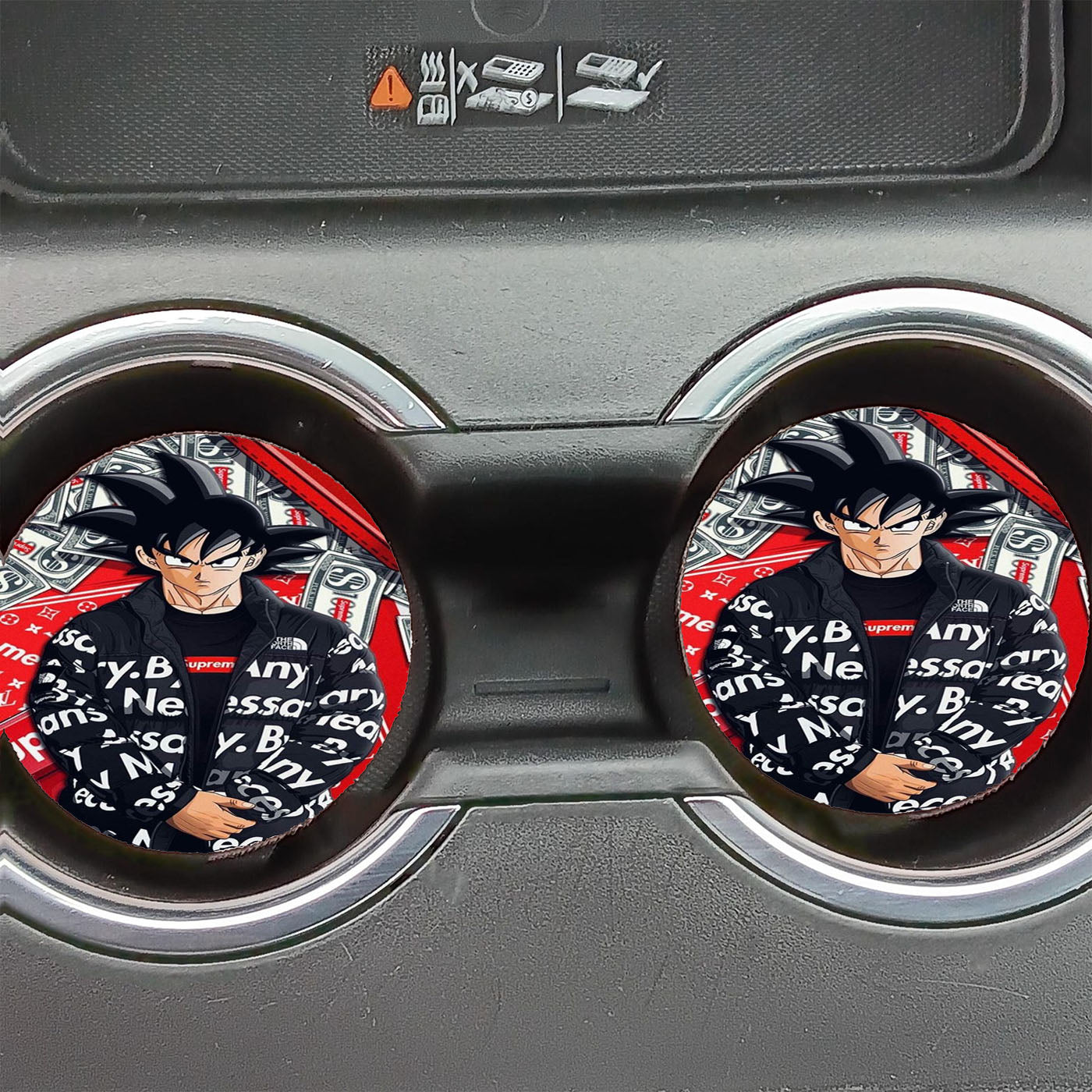 Dragon Ball Goku Hype Style Saiyan Car Coasters