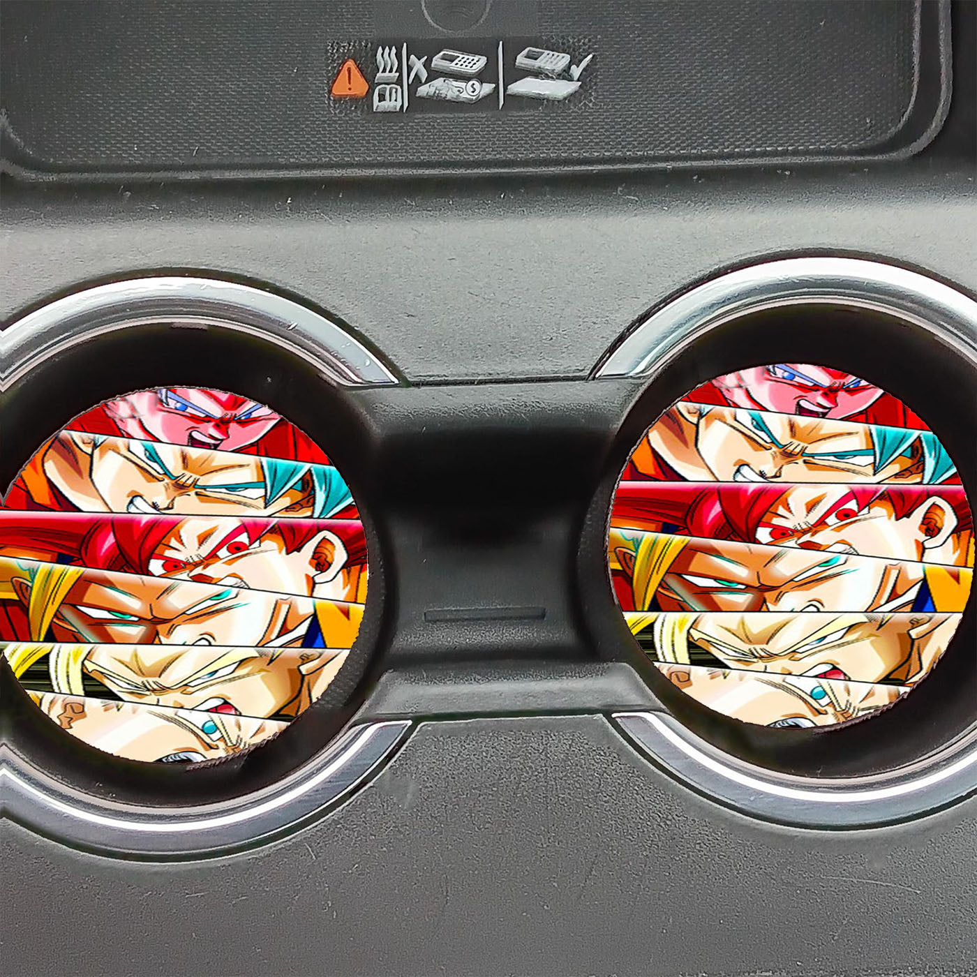 Dragon Ball Goku Saiyan Form Car Coasters