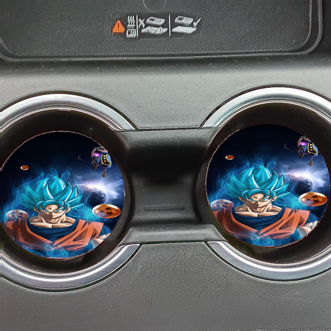 Dragon Ball Goku Vs Beerus Car Coasters