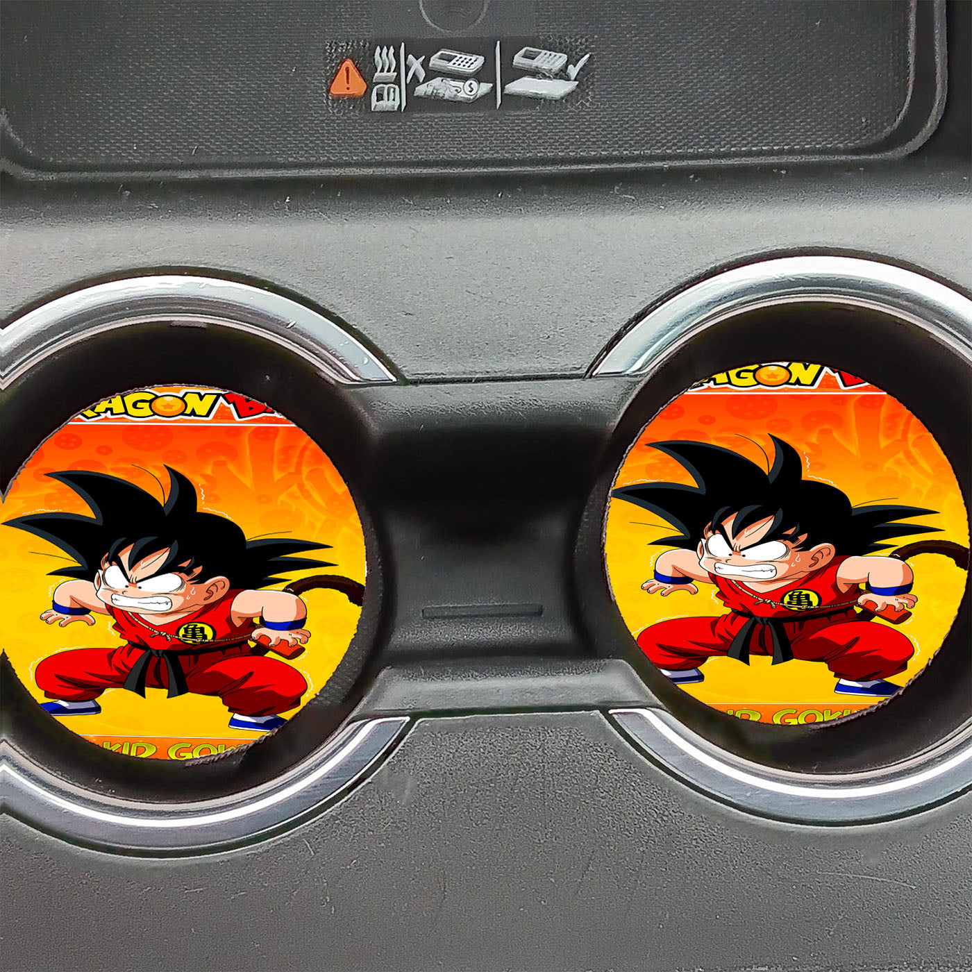 Dragon Ball Kid Goku Panic Car Coasters