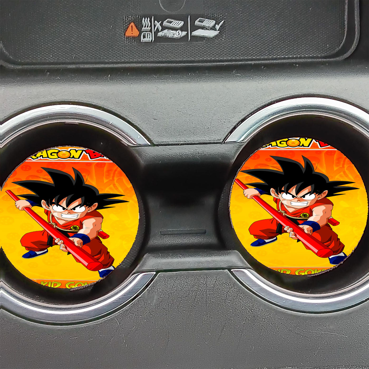 Dragon Ball Kid Goku Rage Car Coasters