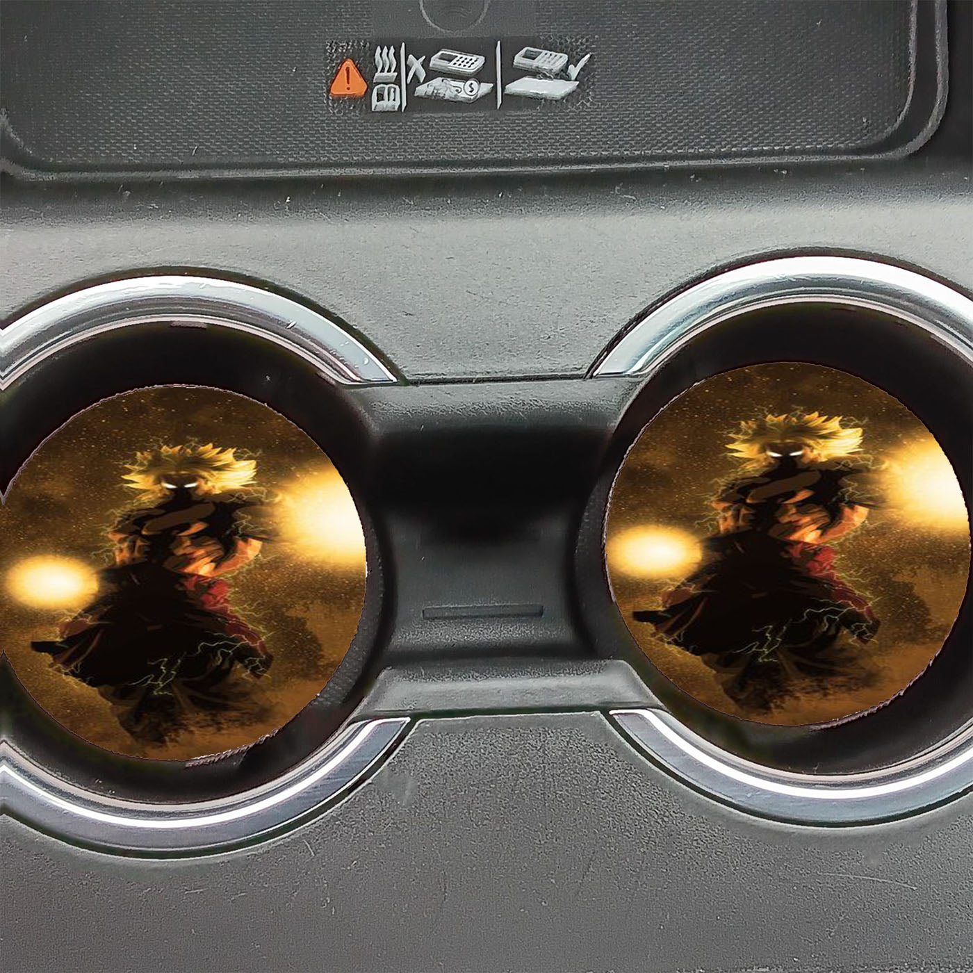 Dragon Ball Super Broly Movie Artwork Car Coasters