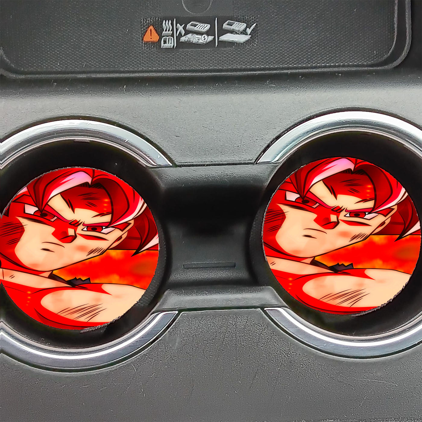Dragon Ball Super Goku Ssg Car Coasters
