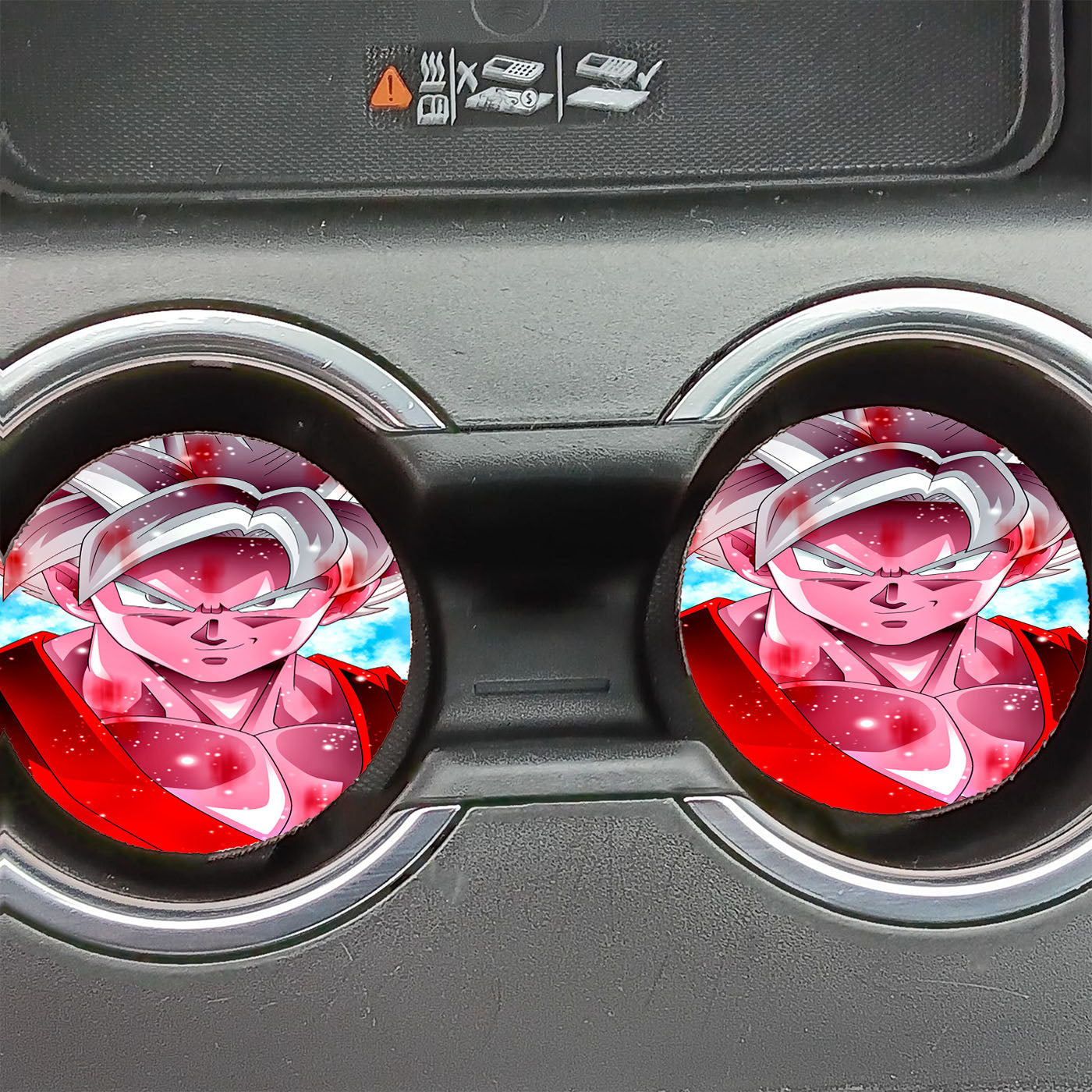 Dragon Ball Super Red Car Coasters