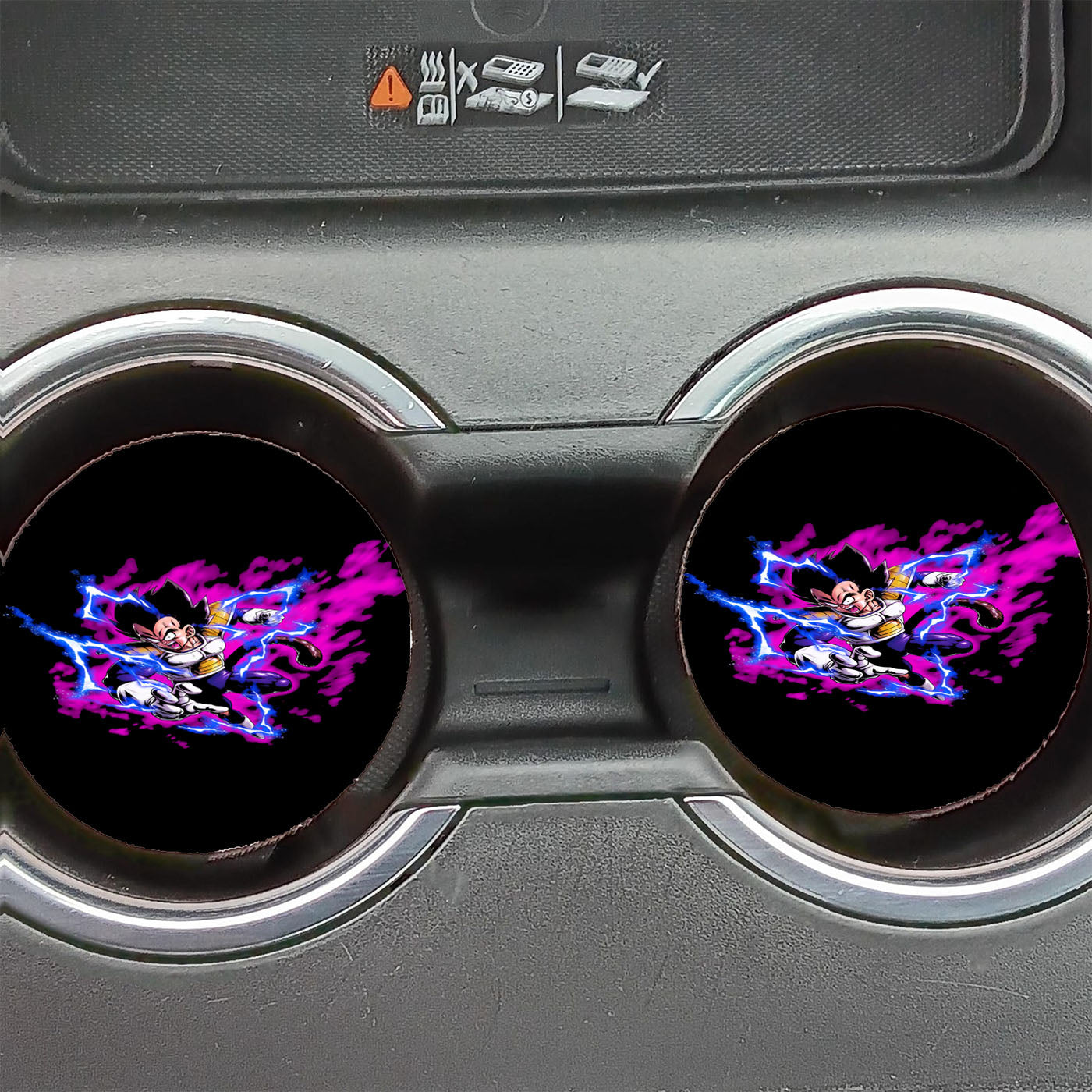 Dragon Ball Vegeta Power Car Coasters