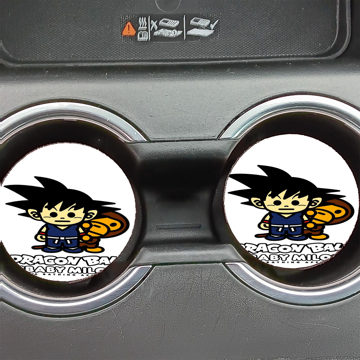 Dragon Ball X Baby Milo Canvas Texture Car Coasters