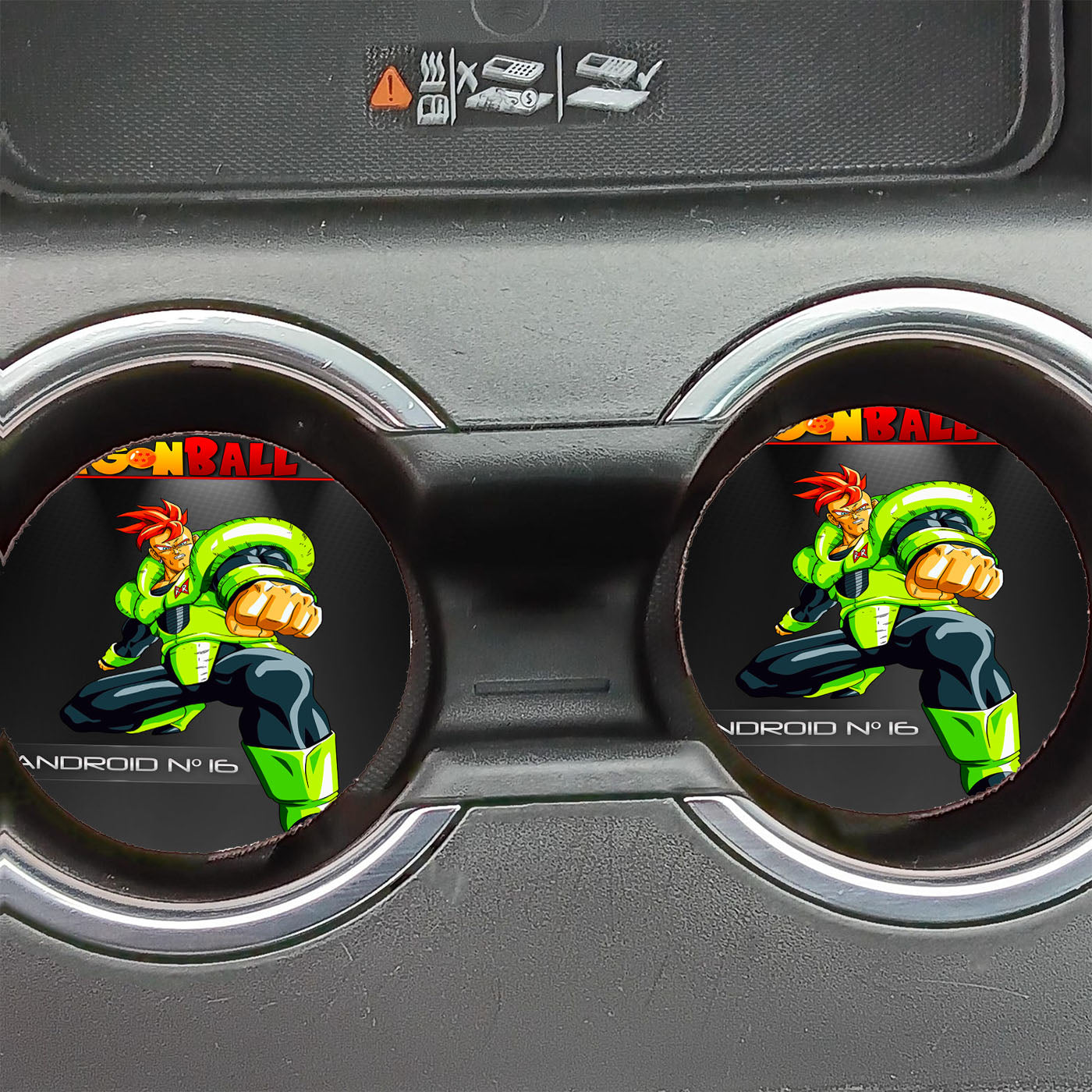 Dragon Ball Z Android 16 Fist Car Coasters