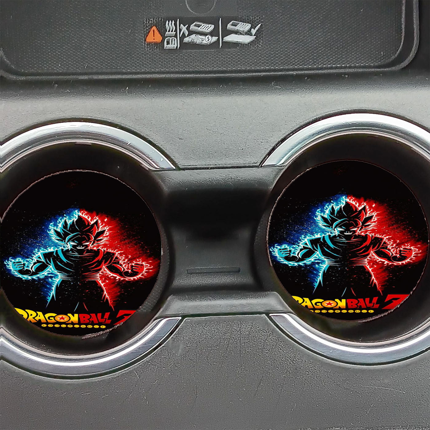 Dragon Ball Z Black 1 Car Coasters