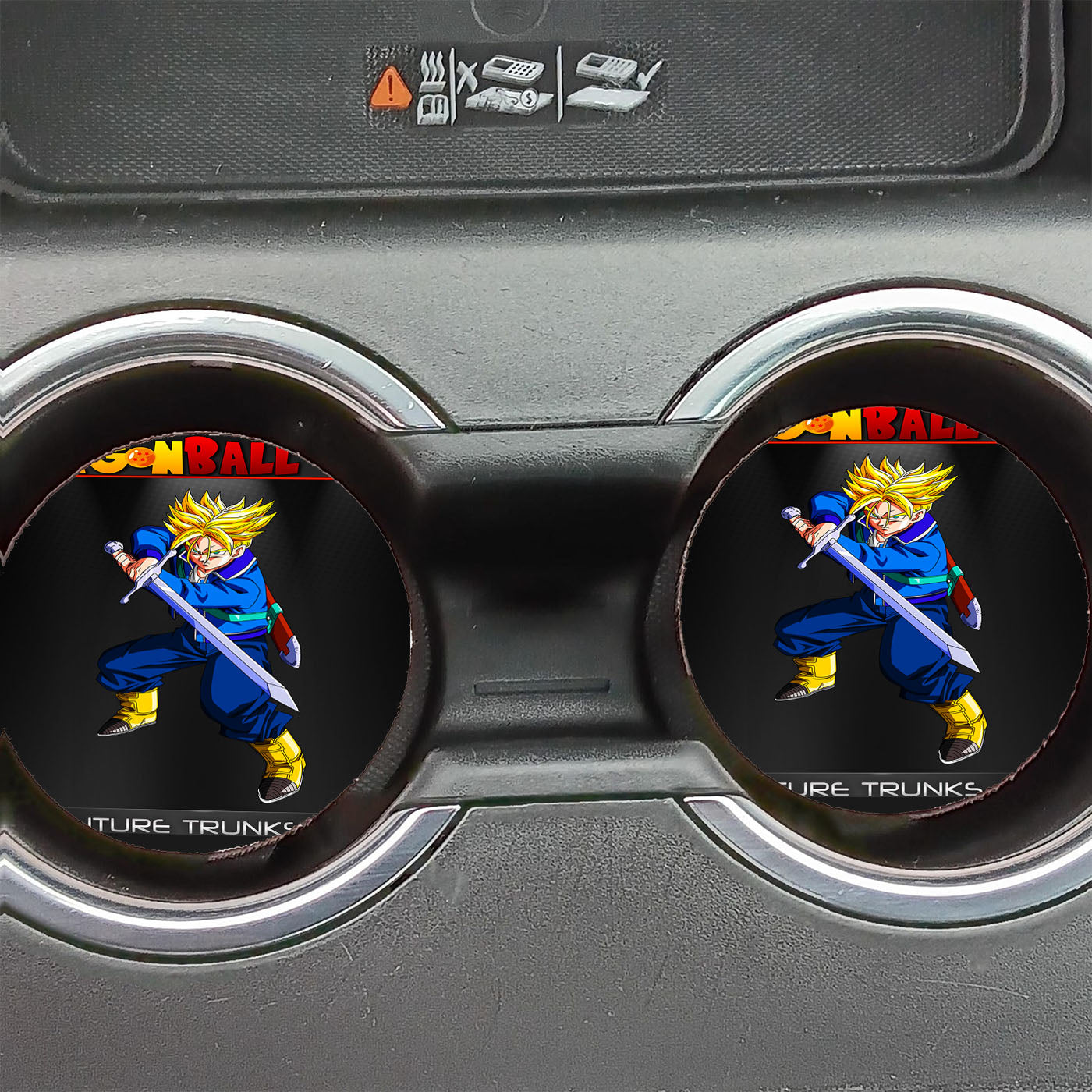 Dragon Ball Z Future Trunks Ssj Sword Car Coasters