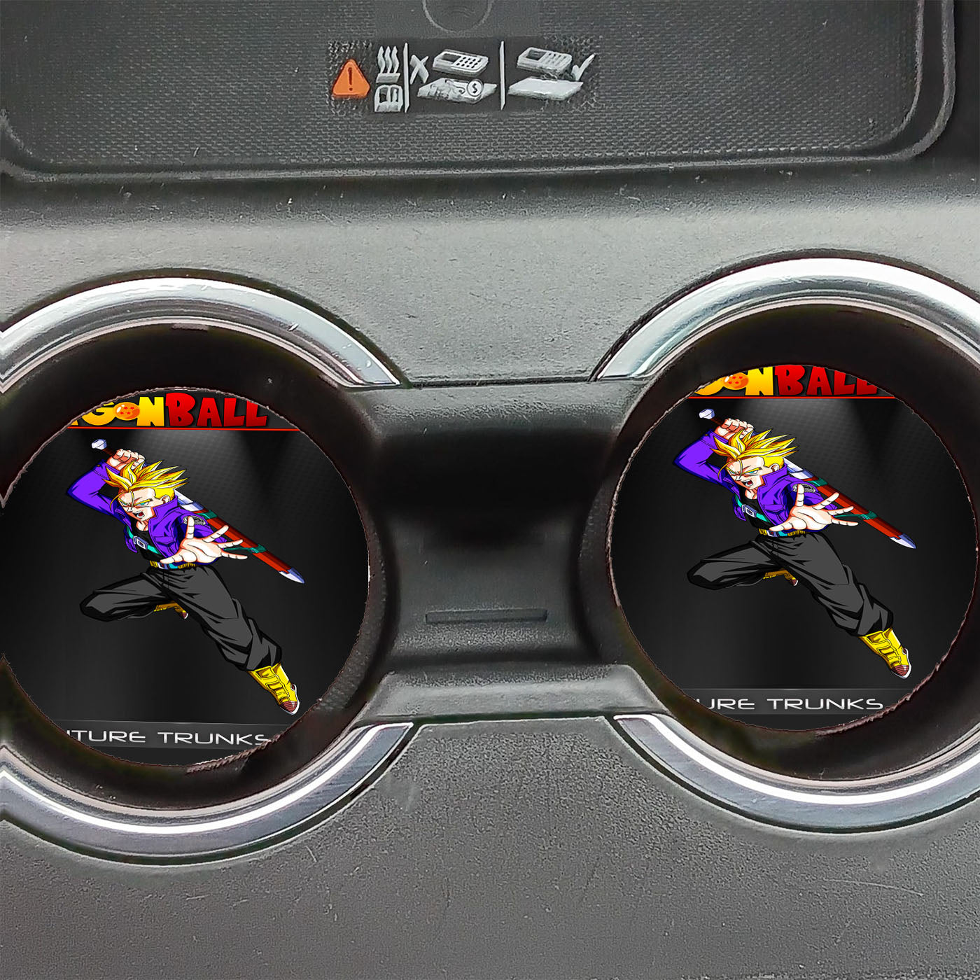 Dragon Ball Z Future Trunks Ssj V2 Car Coasters