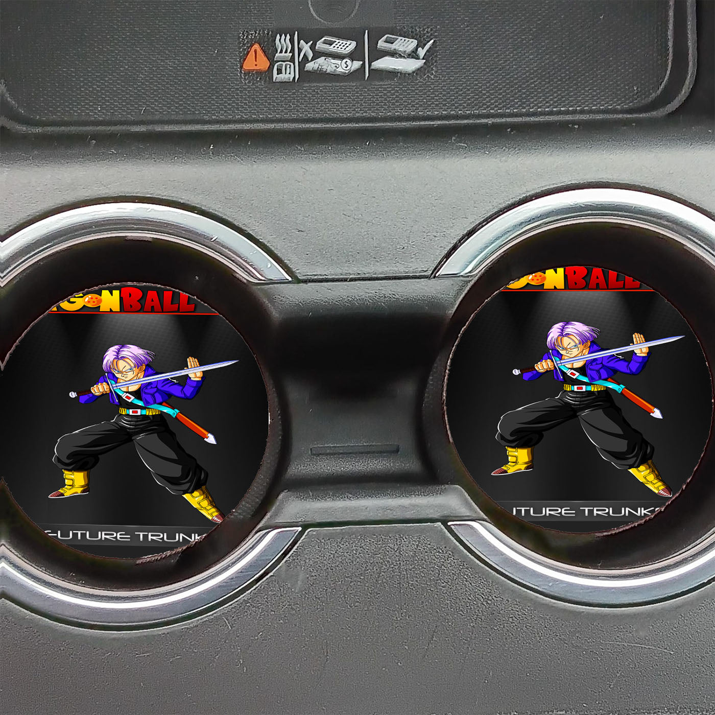 Dragon Ball Z Future Trunks V2 Car Coasters