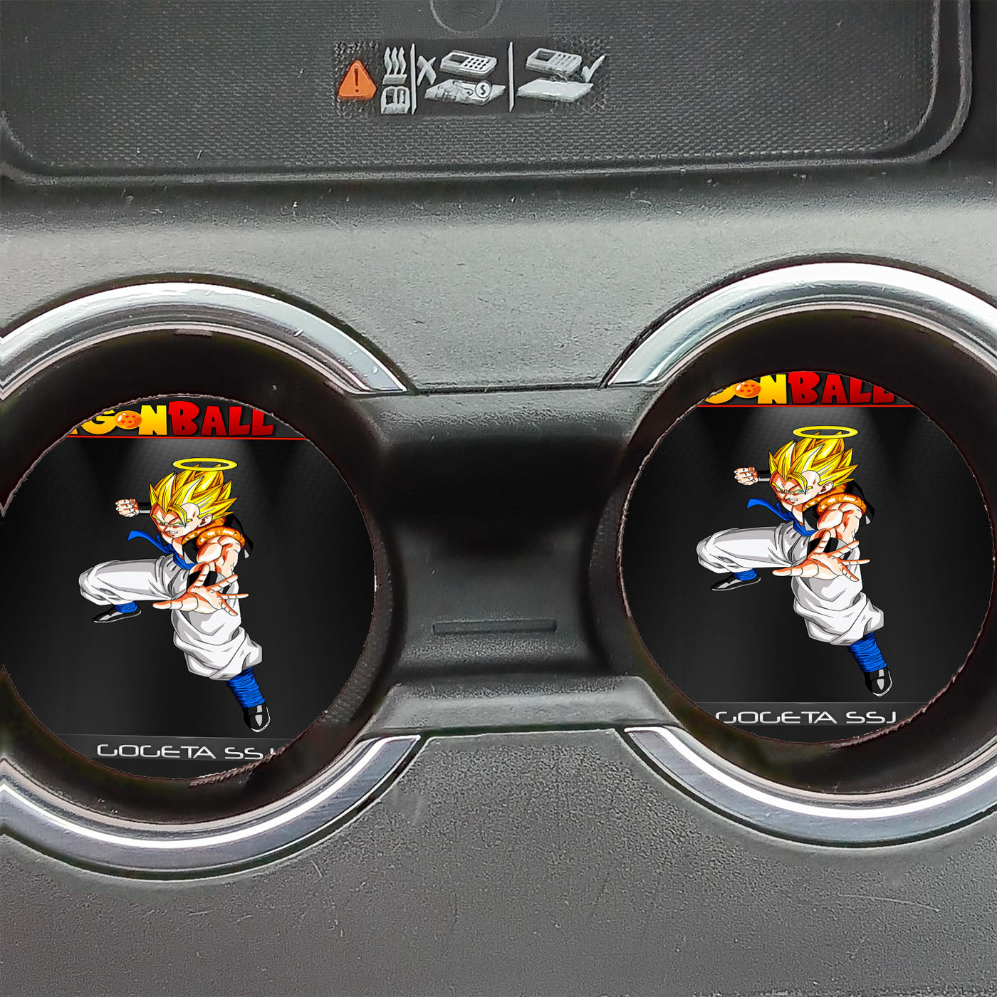 Dragon Ball Z Gogeta Ssj Car Coasters