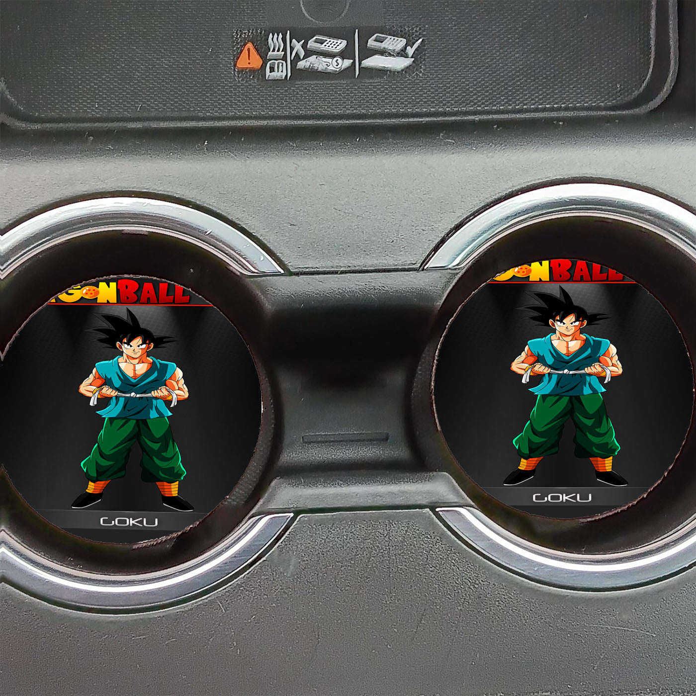 Dragon Ball Z Goku Green Suit Car Coasters