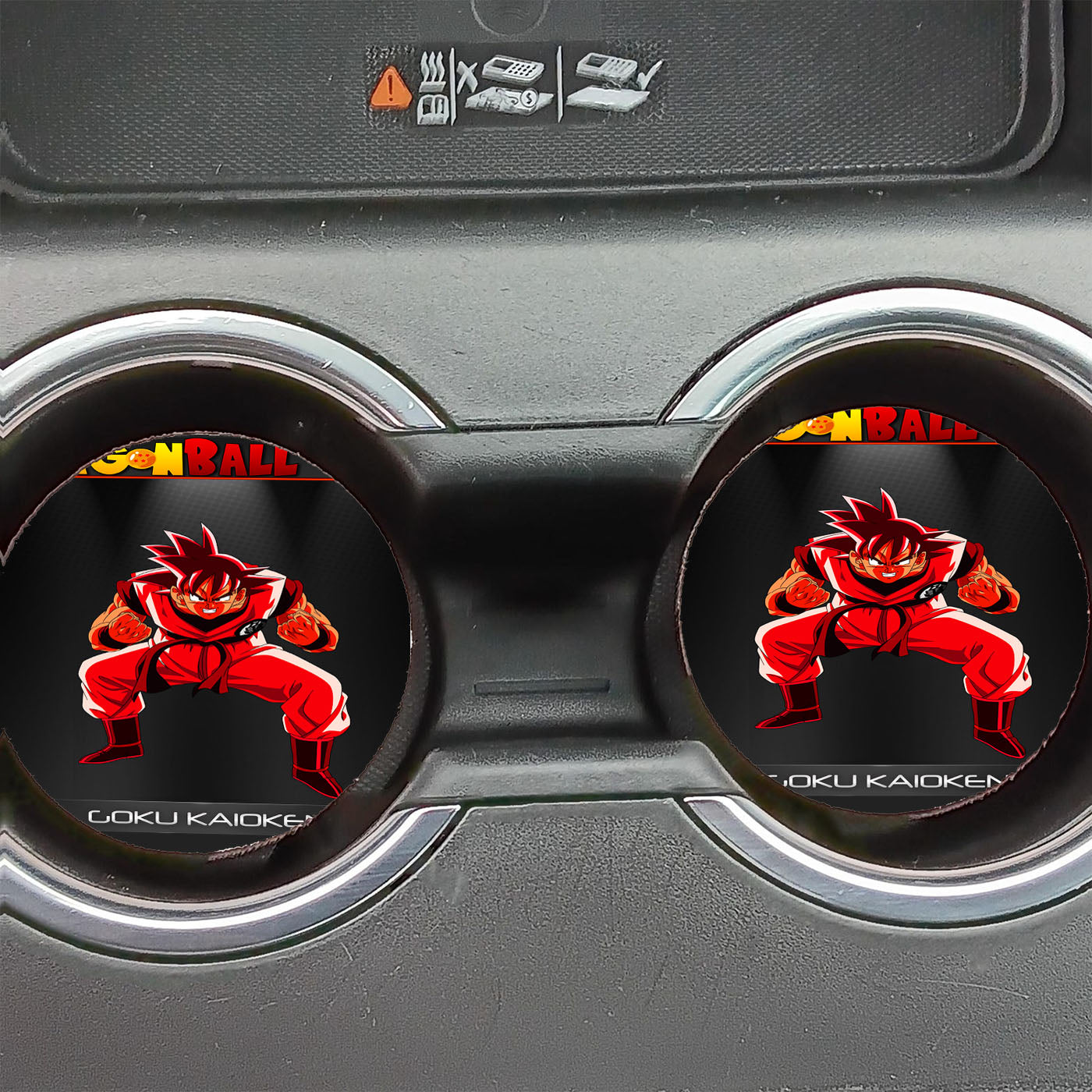 Dragon Ball Z Goku Kaio Ken Car Coasters