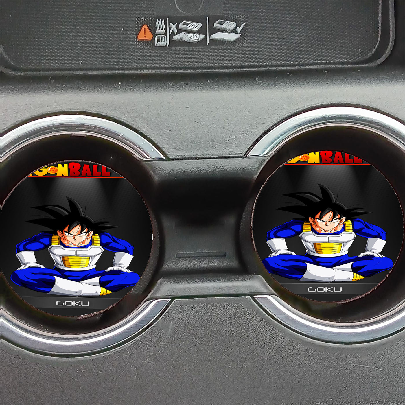 Dragon Ball Z Goku Saiyan Armor Car Coasters