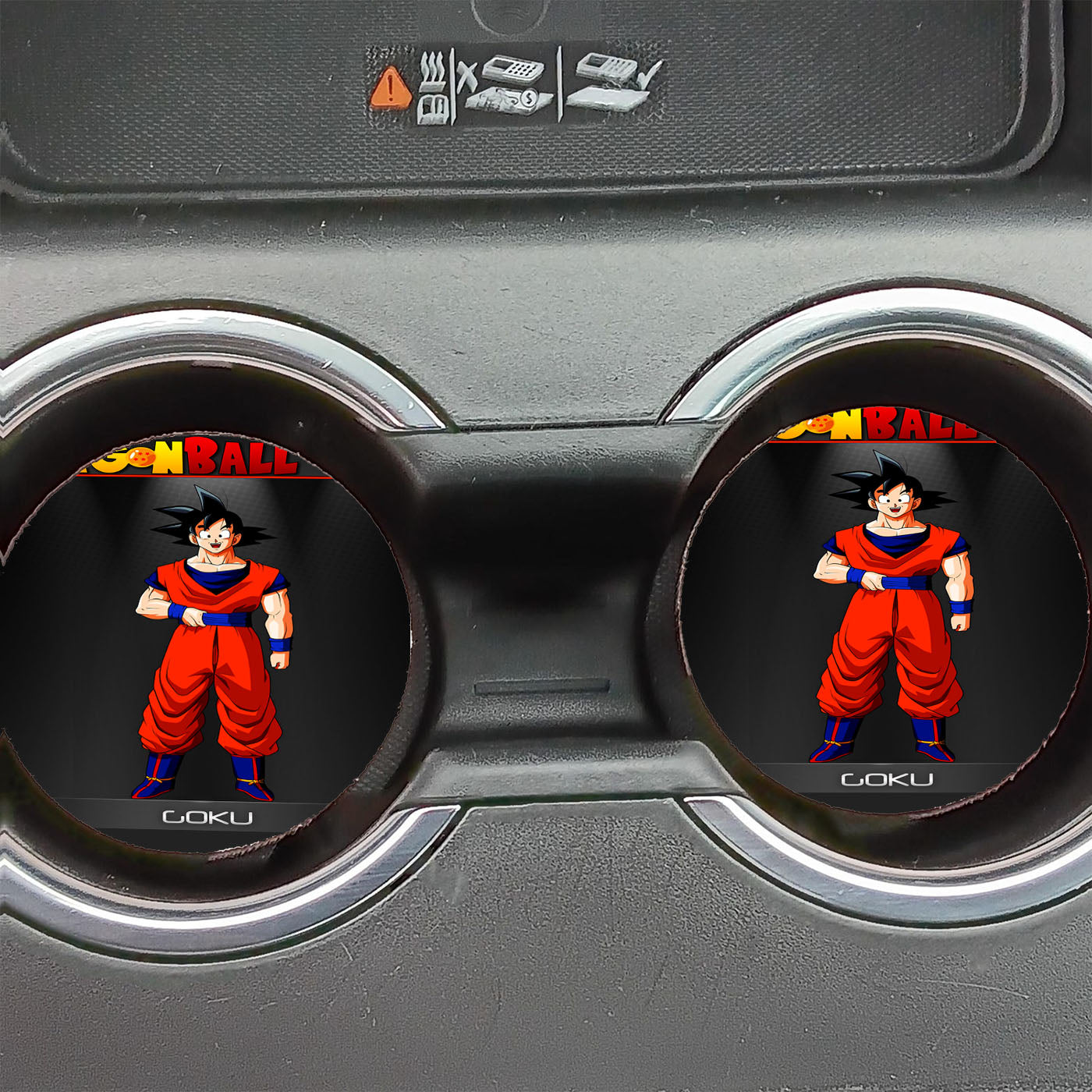 Dragon Ball Z Goku Smile Car Coasters