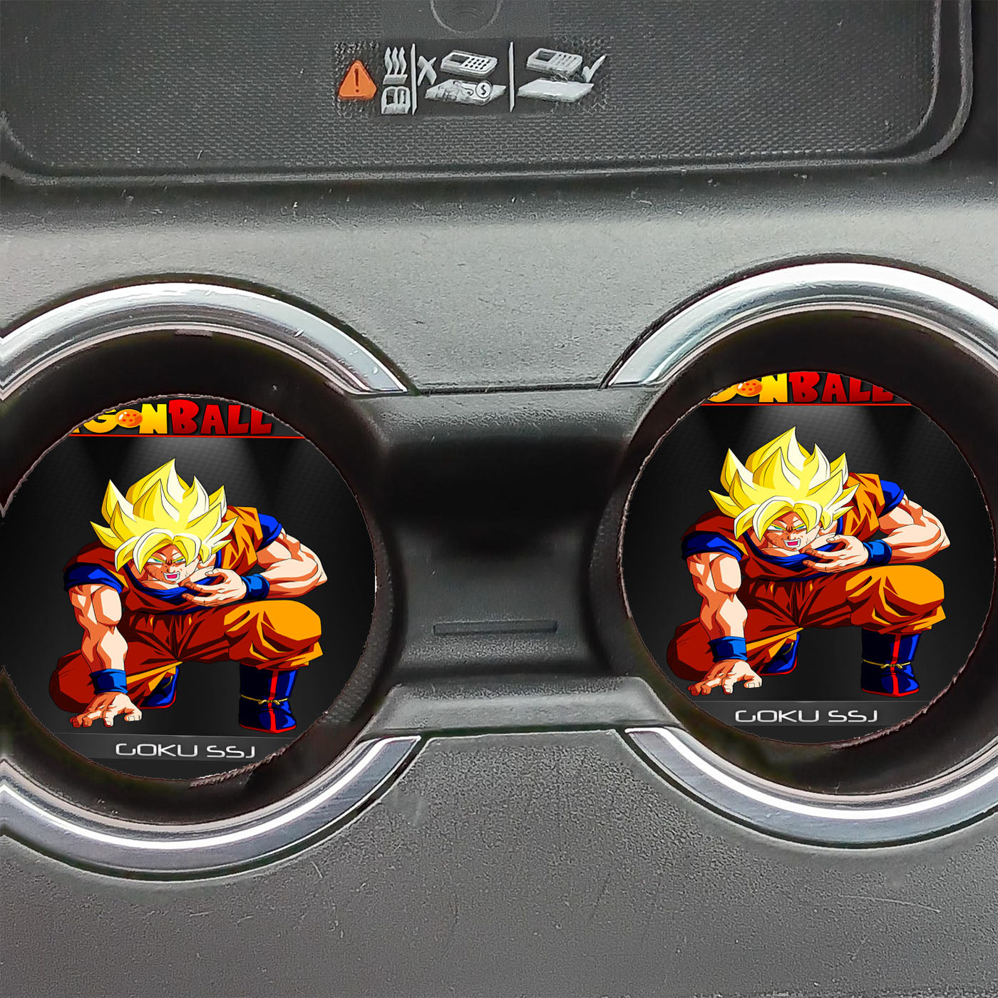 Dragon Ball Z Goku Ssj Pain Car Coasters