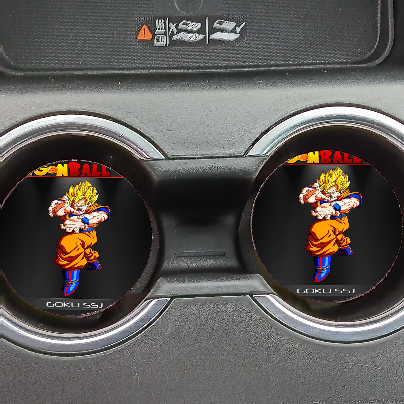 Dragon Ball Z Goku Ssj Power Car Coasters