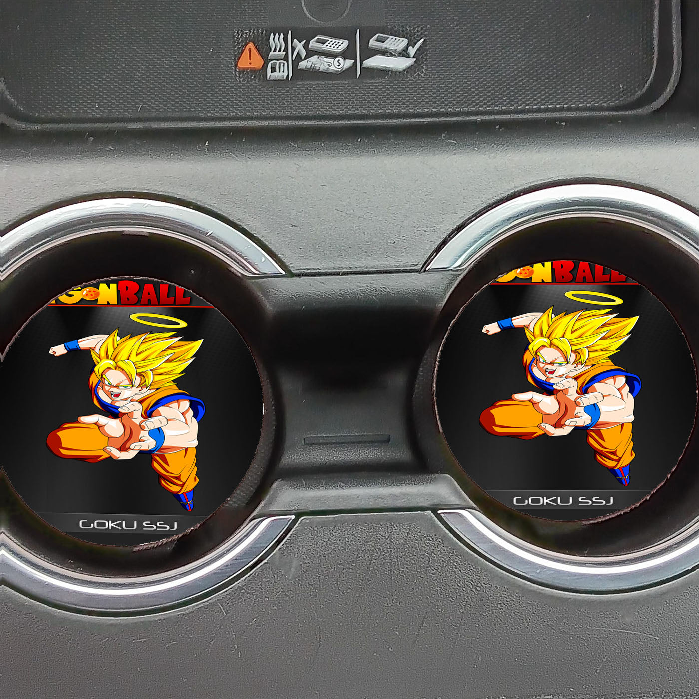 Dragon Ball Z Goku Ssj Ring Car Coasters