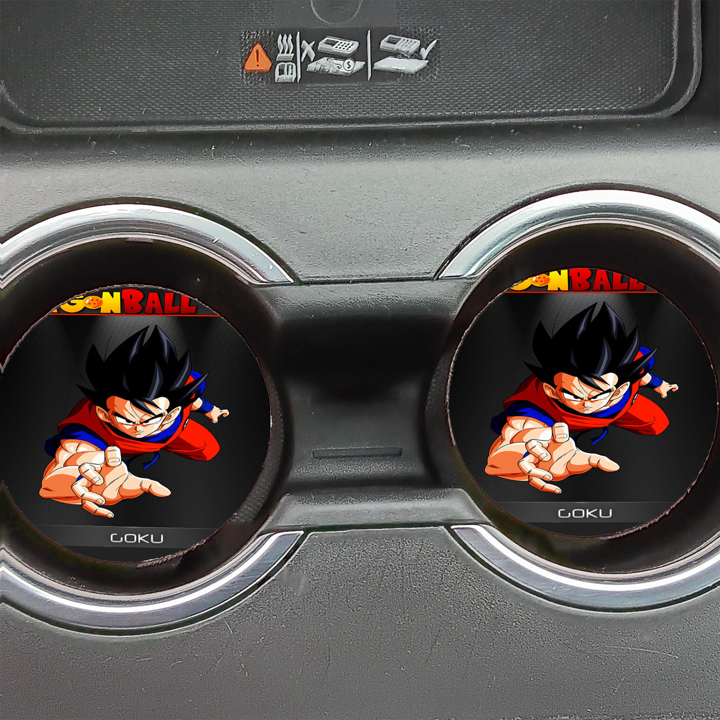 Dragon Ball Z Goku Strike Car Coasters