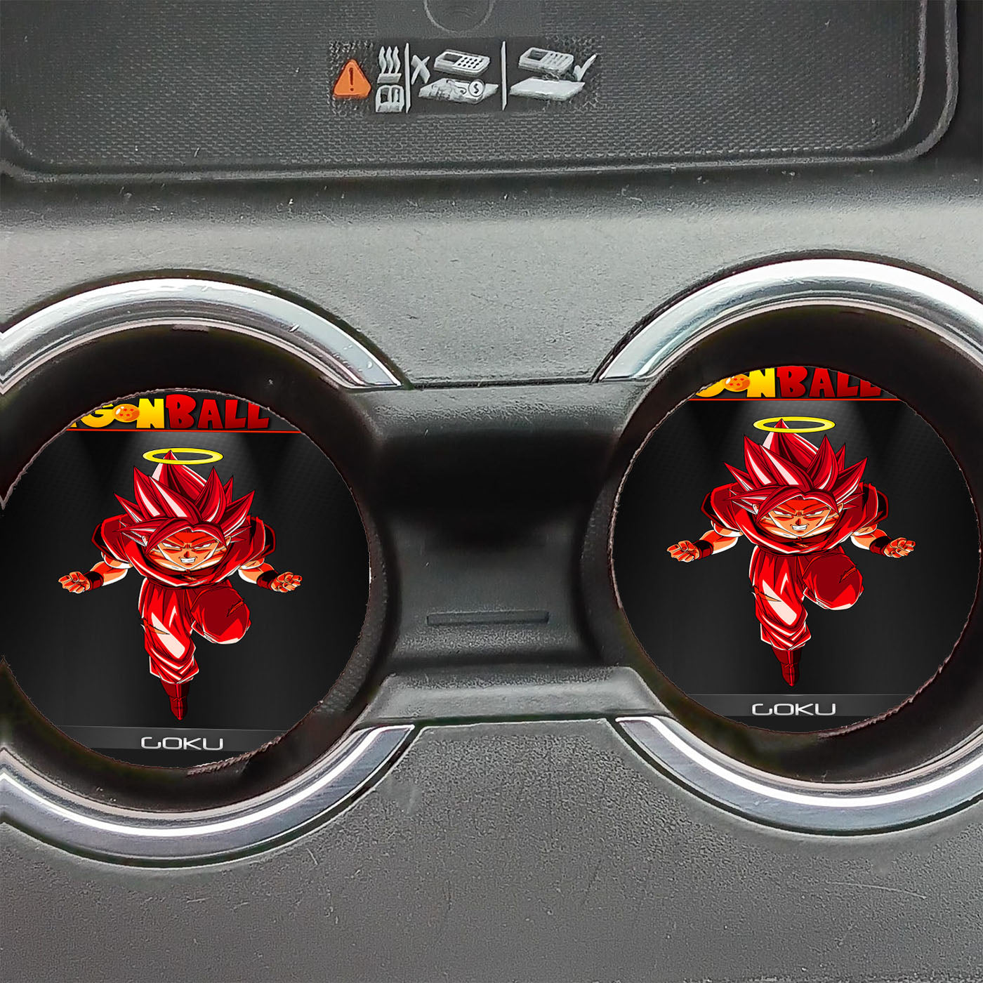 Dragon Ball Z Goku Super Kaio Ken Car Coasters