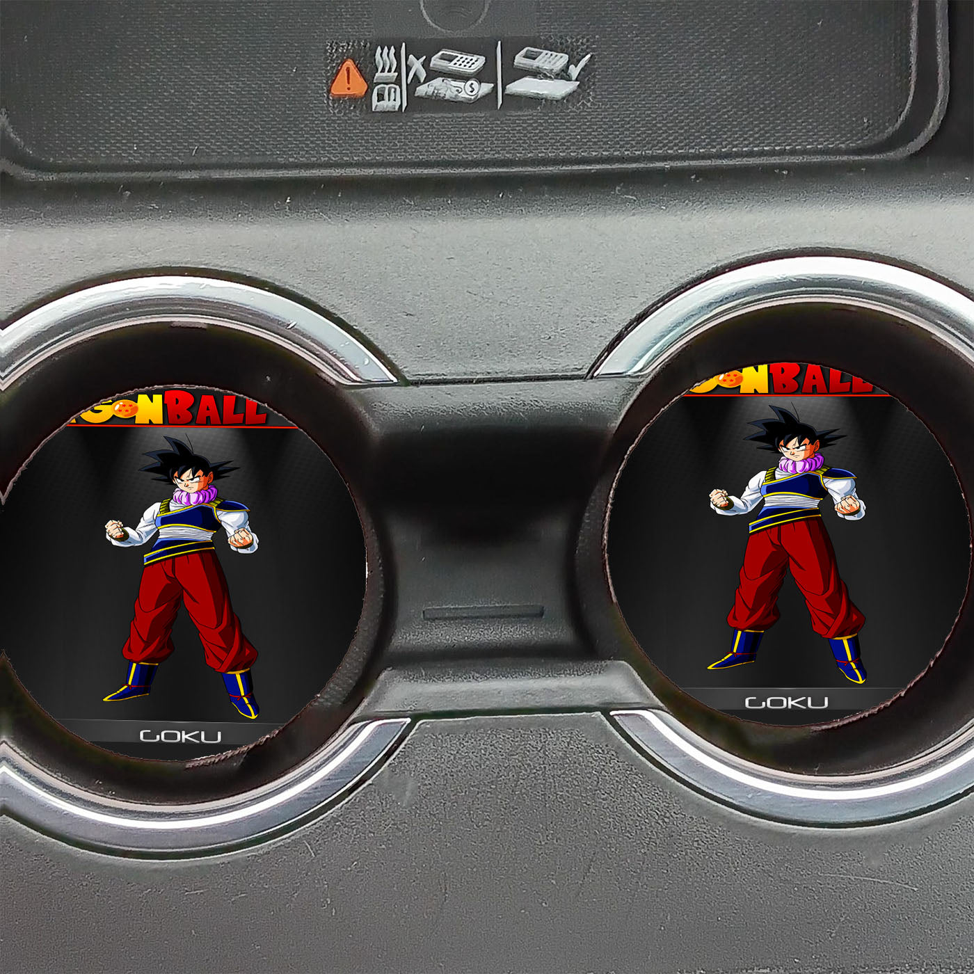 Dragon Ball Z Goku Yardrat Suit Car Coasters
