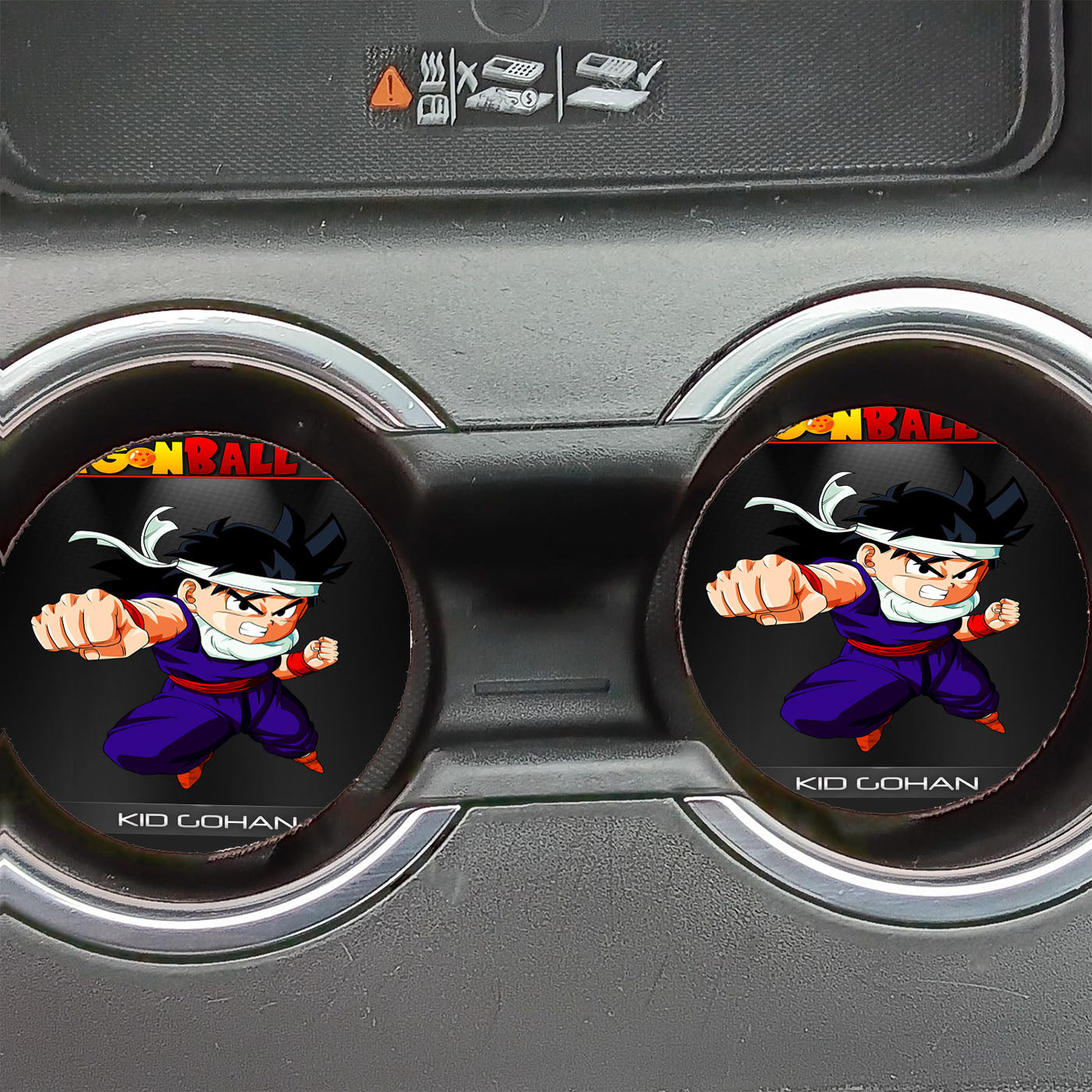 Dragon Ball Z Kid Gohan Fist Car Coasters