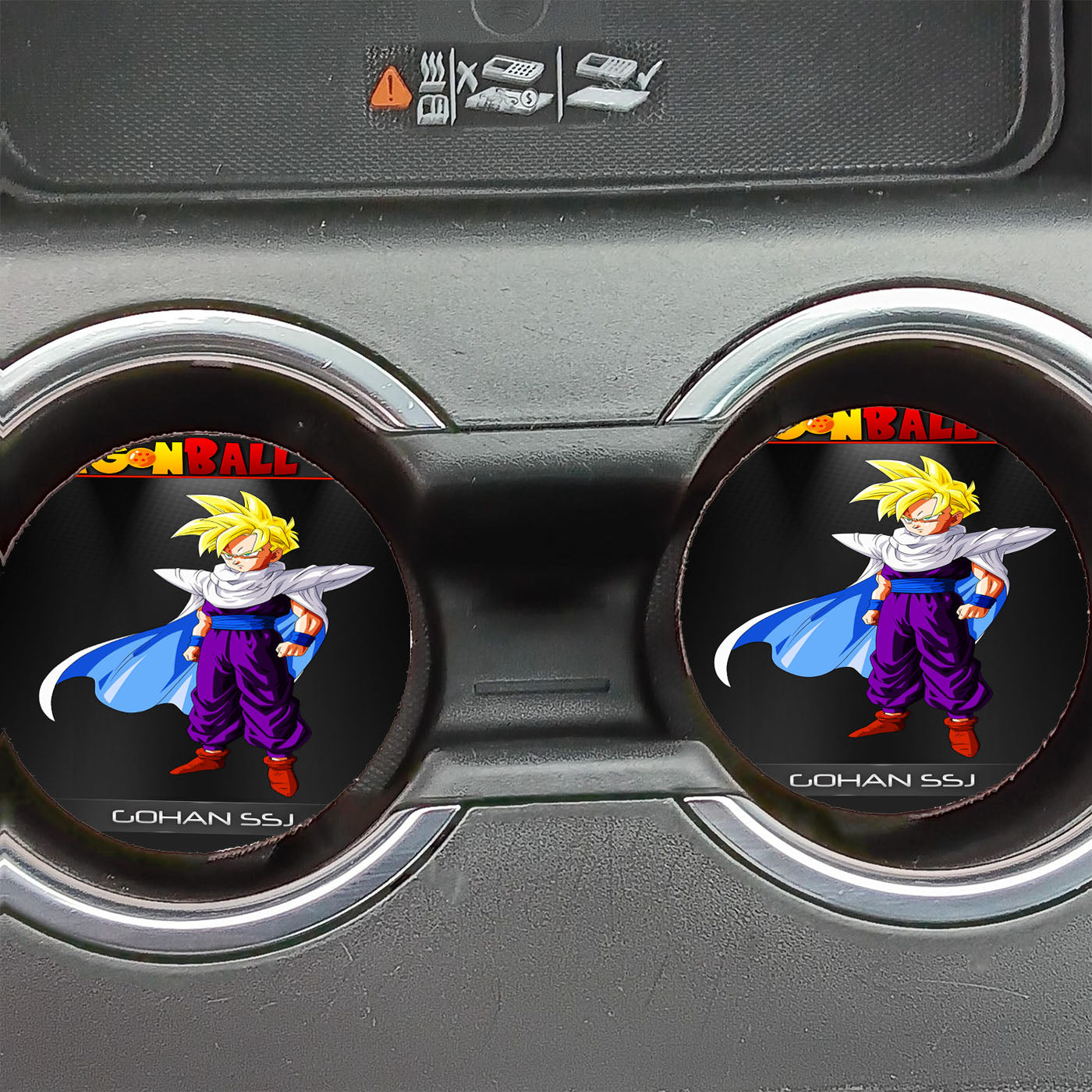 Dragon Ball Z Kid Gohan Namek Suit Car Coasters