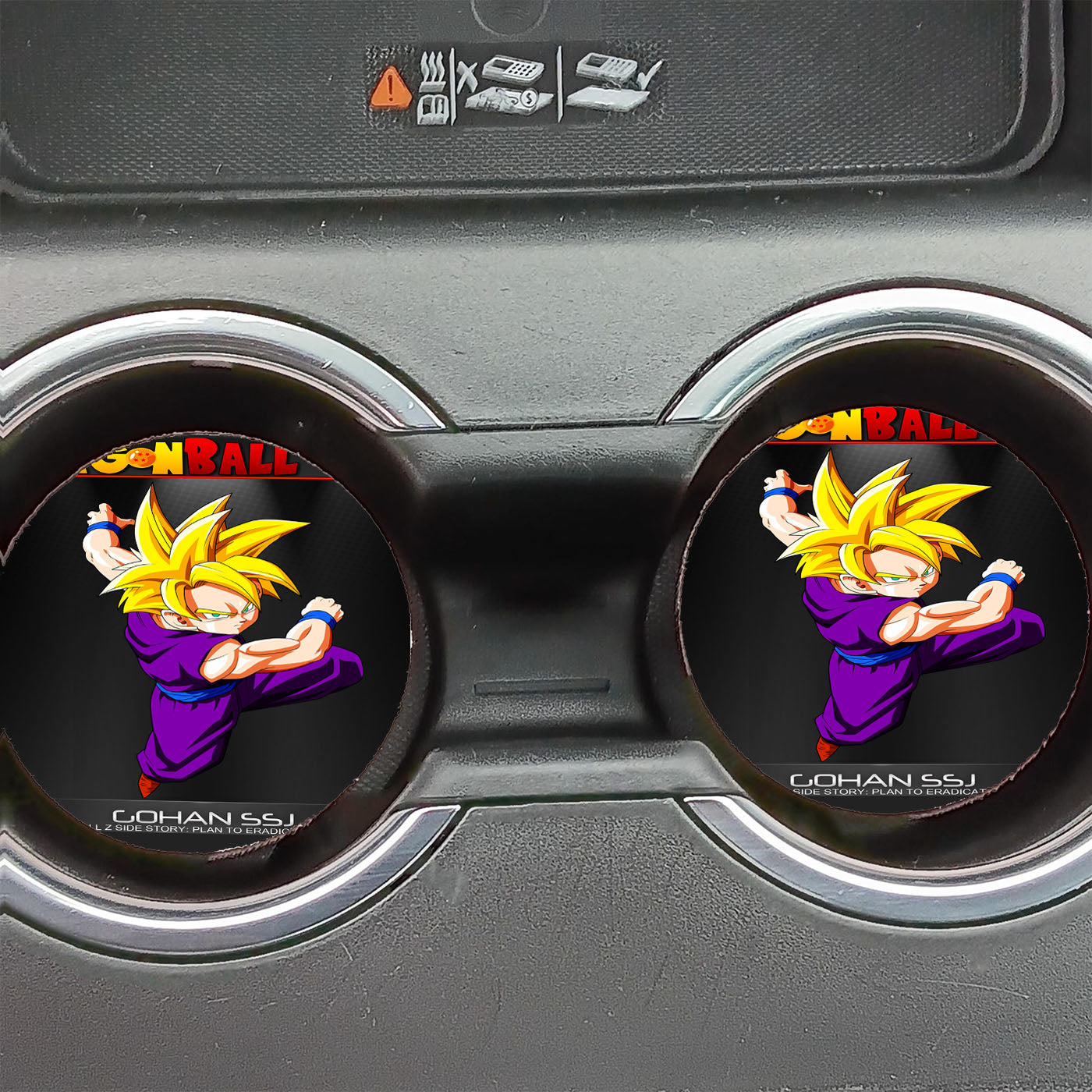 Dragon Ball Z Kid Gohan Ssj Strike Car Coasters