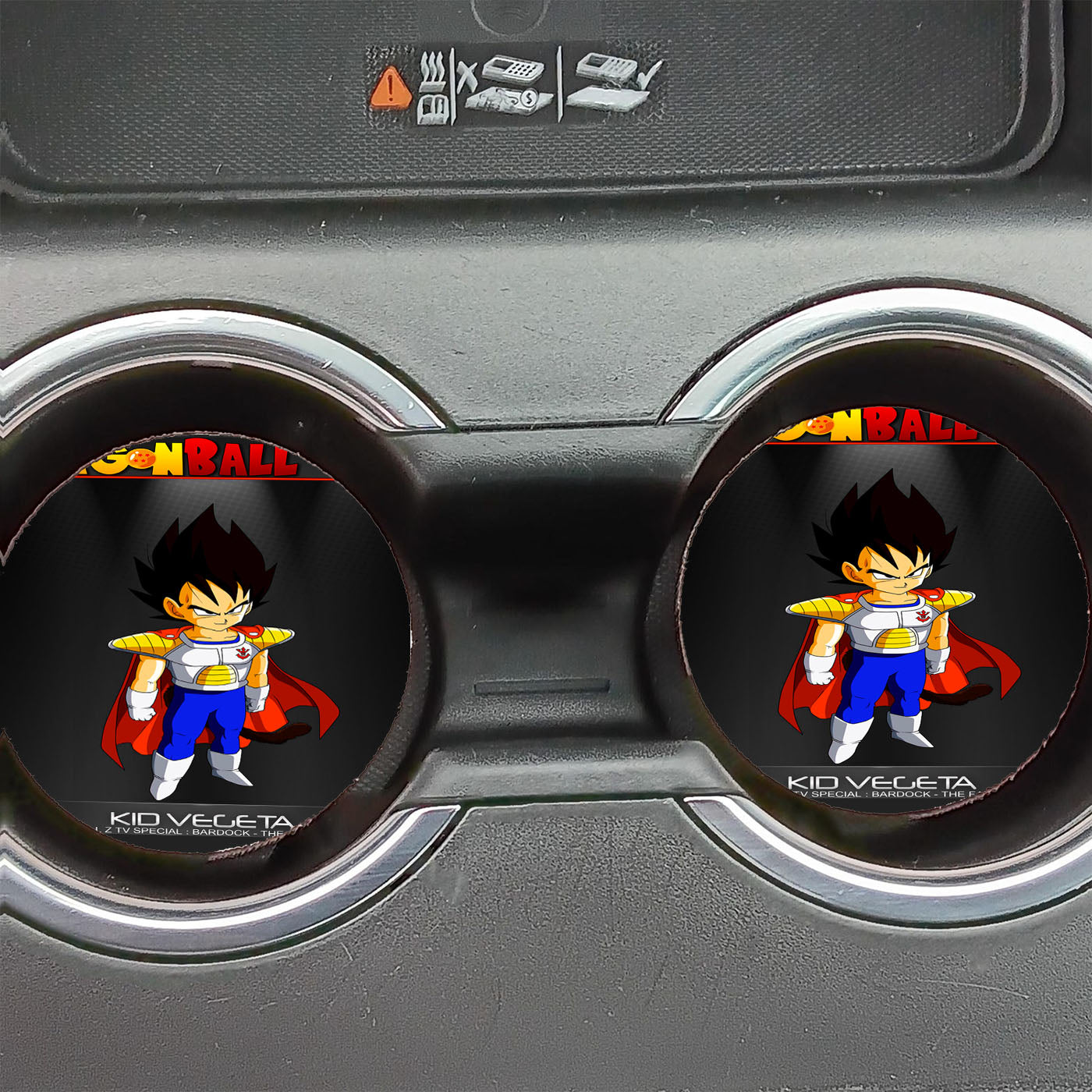Dragon Ball Z Kid Vegeta Car Coasters