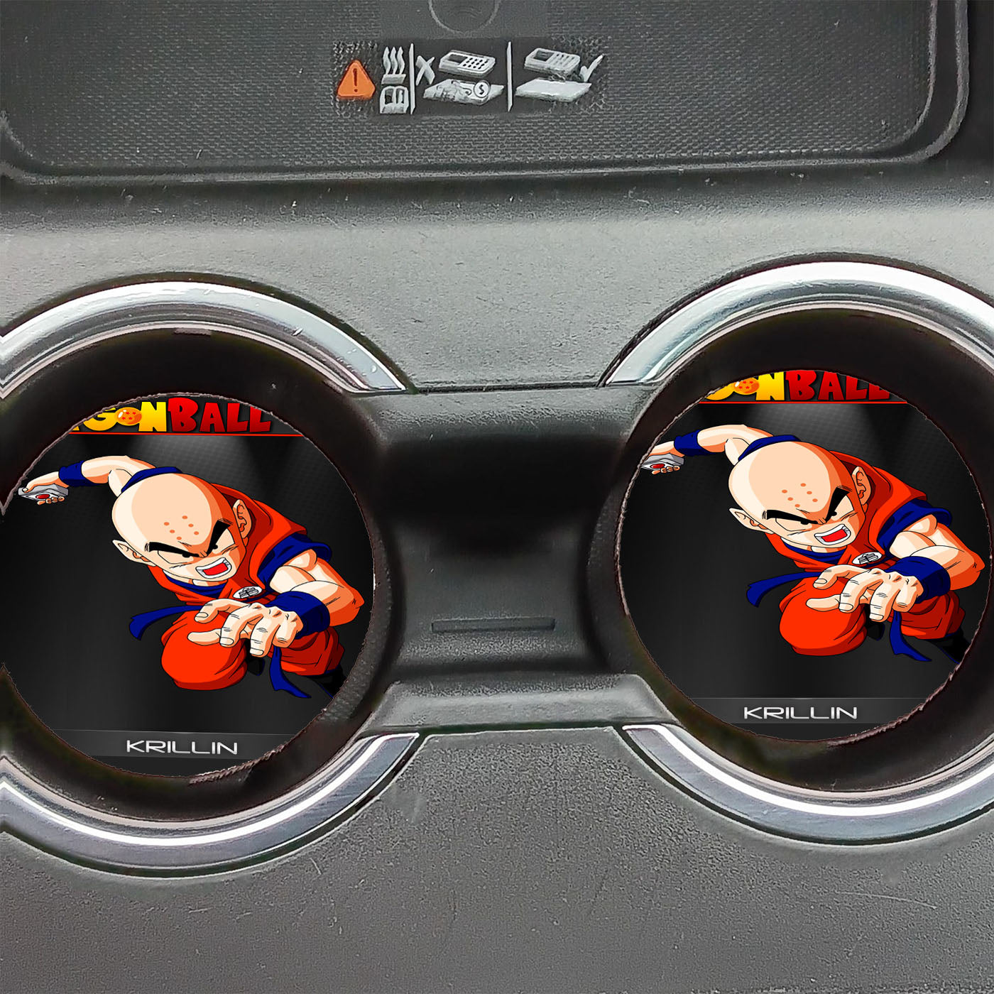 Dragon Ball Z Krillin Rage Car Coasters