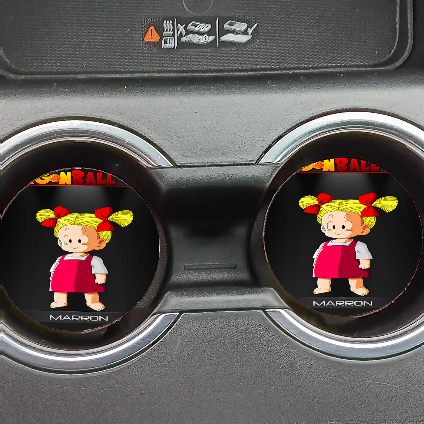 Dragon Ball Z Marron Car Coasters