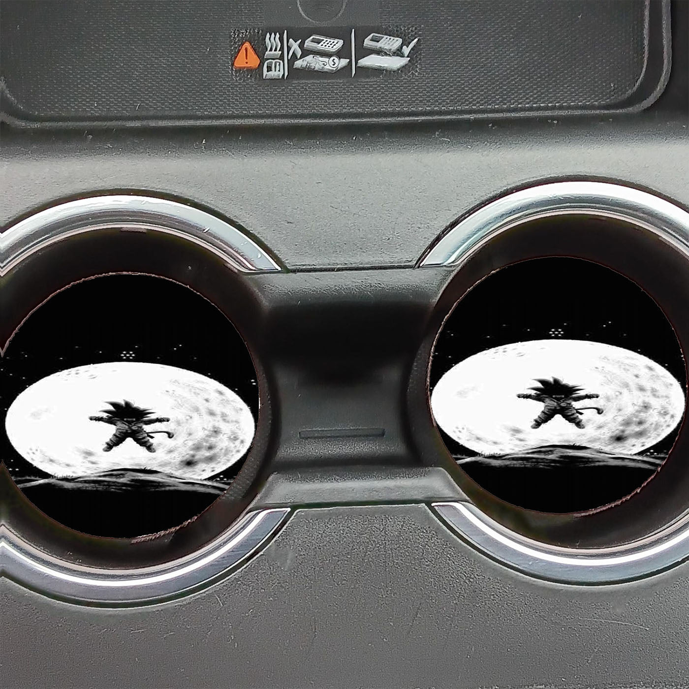Dragon Ball Z Moonlight Moon Goku Car Coasters