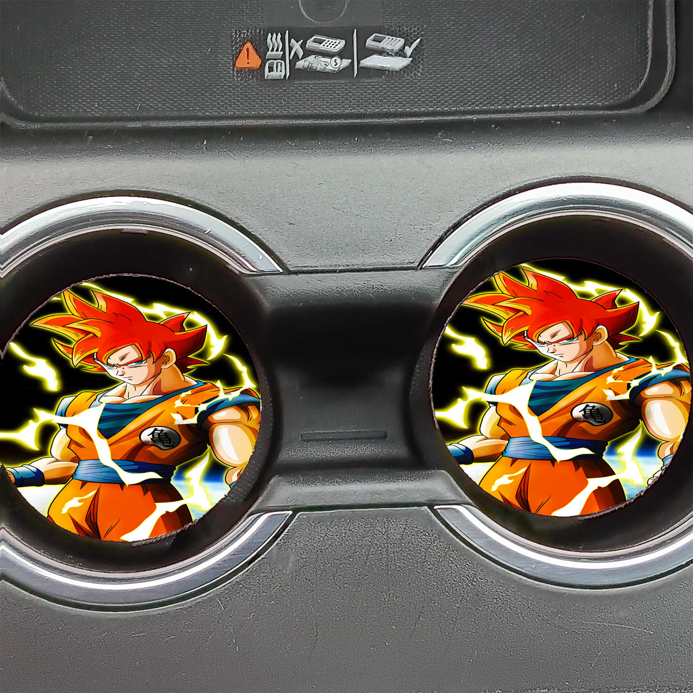 Dragon Ball Z Super Saiyan Goku Car Coasters