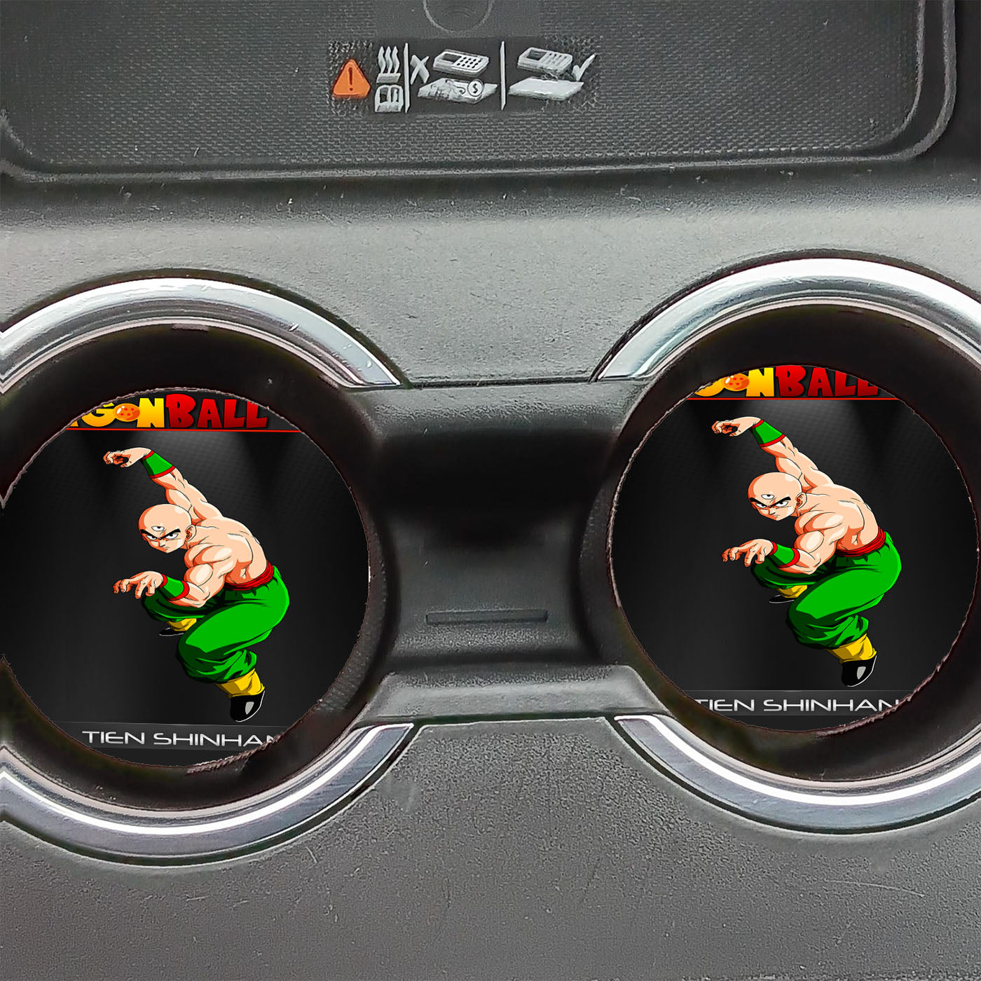 Dragon Ball Z Tien Shinhan Car Coasters