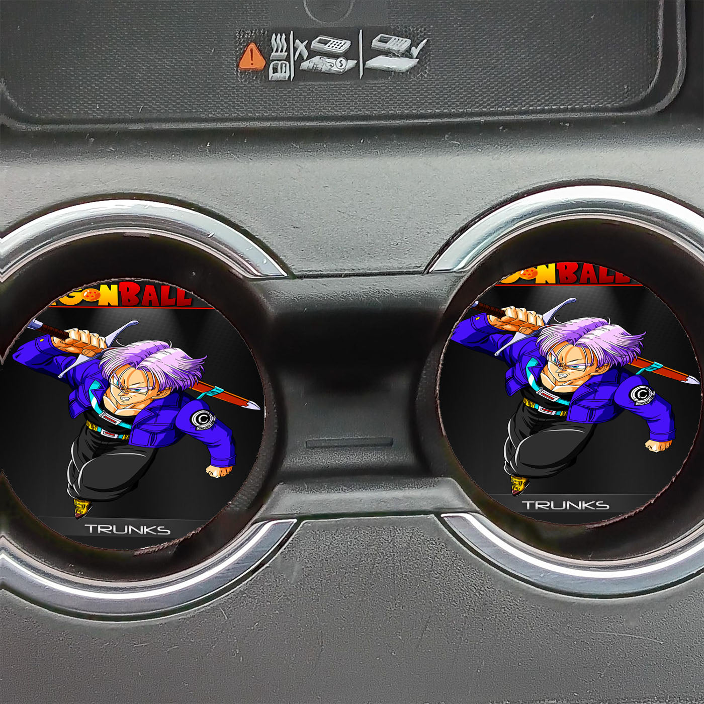 Dragon Ball Z Trunks Car Coasters