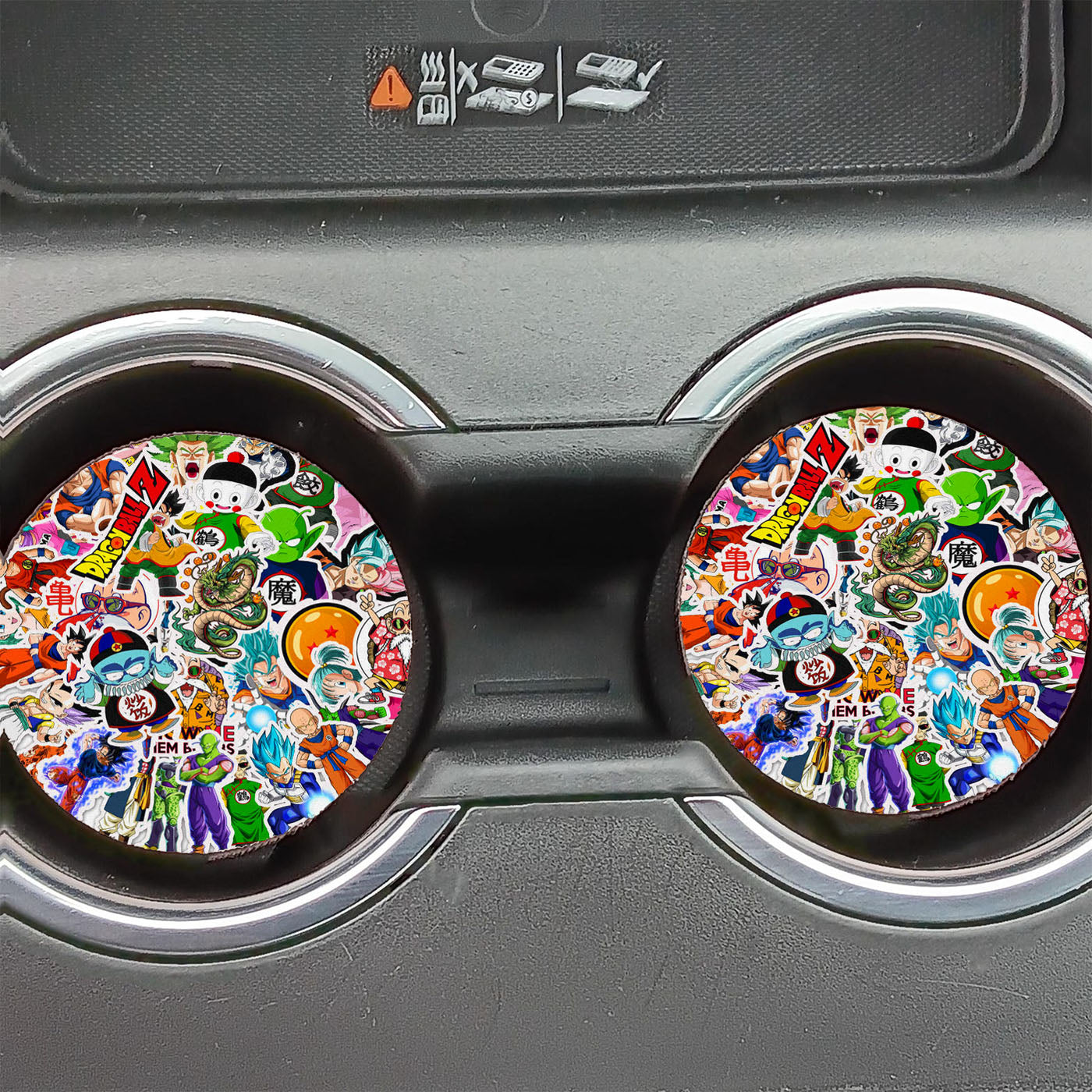 Dragon Ball Z Ultra Instinct Sticker Collection Car Coasters
