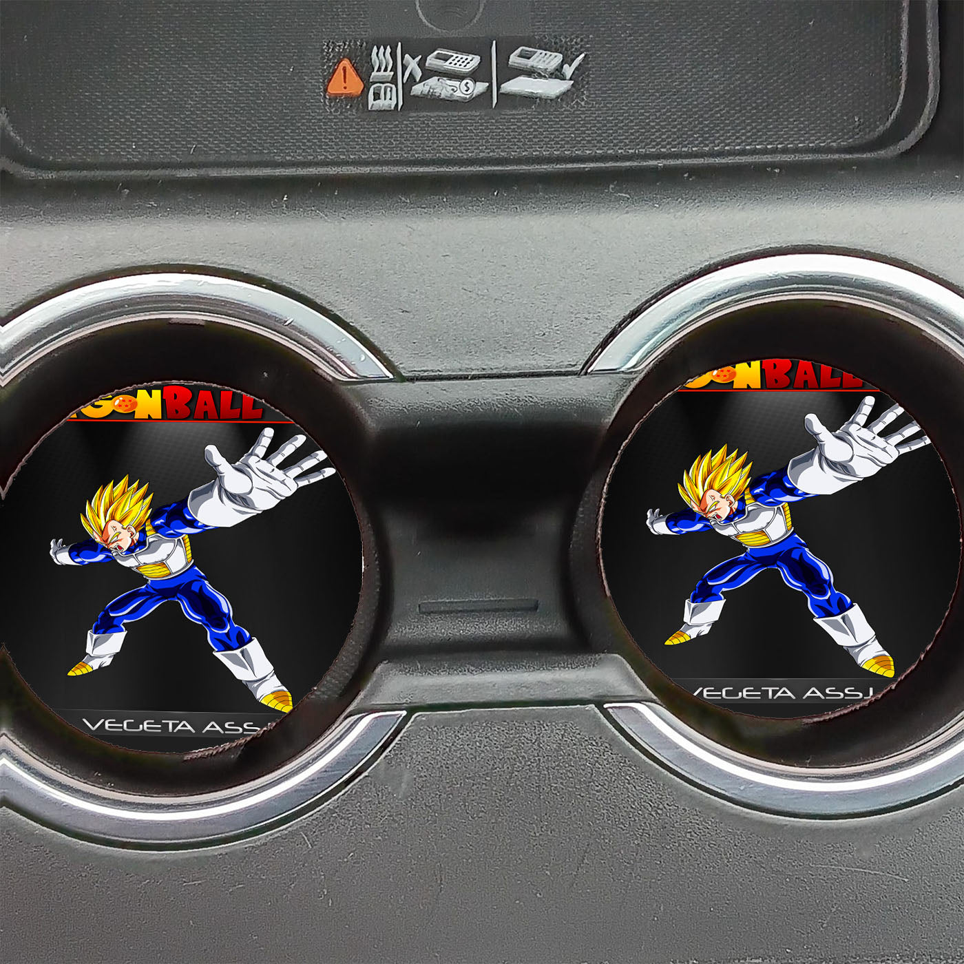Dragon Ball Z Vegeta Assj Car Coasters