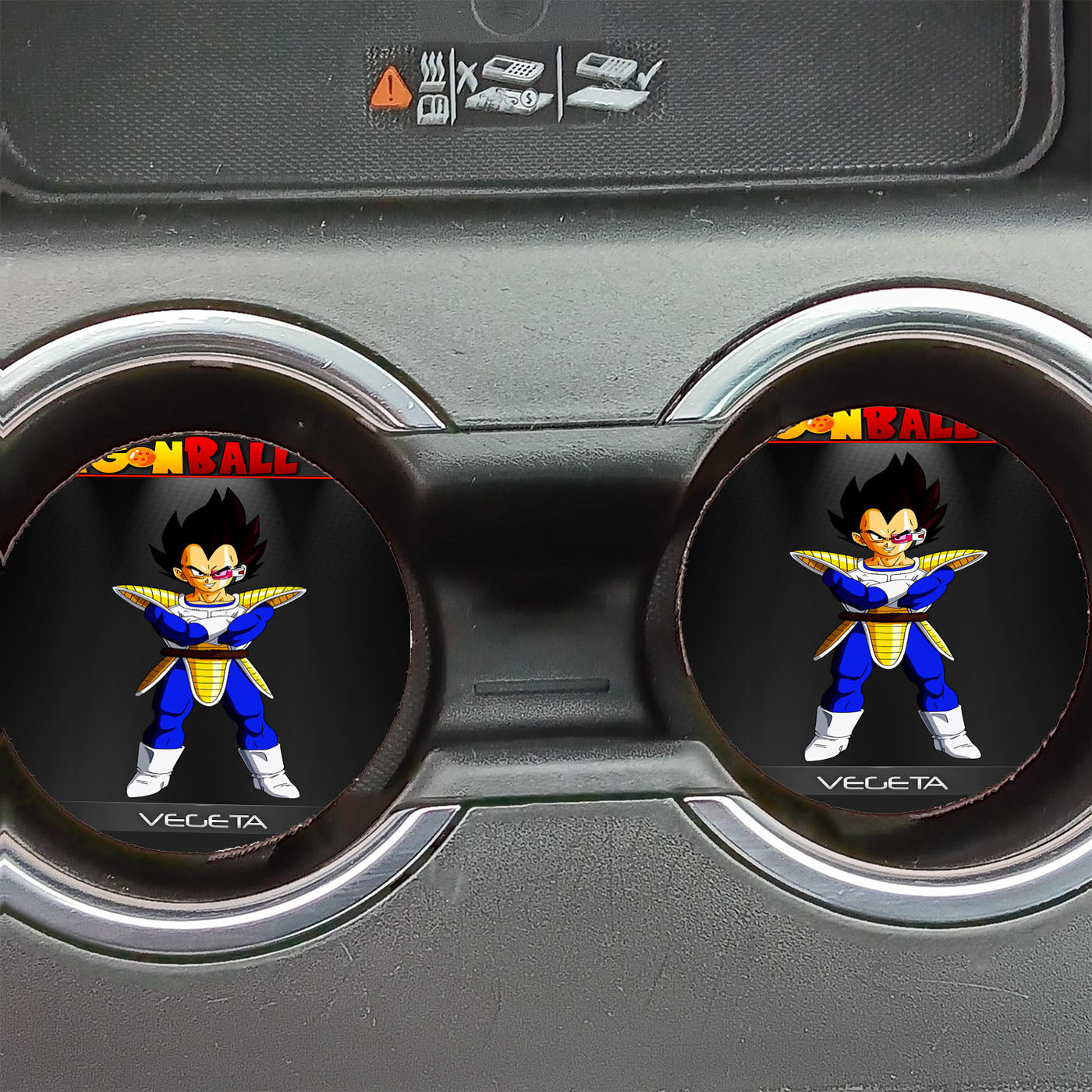 Dragon Ball Z Vegeta Saiyan Suit Car Coasters