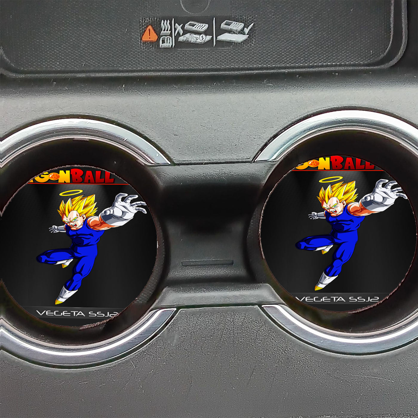 Dragon Ball Z Vegeta Ssj-2 Car Coasters