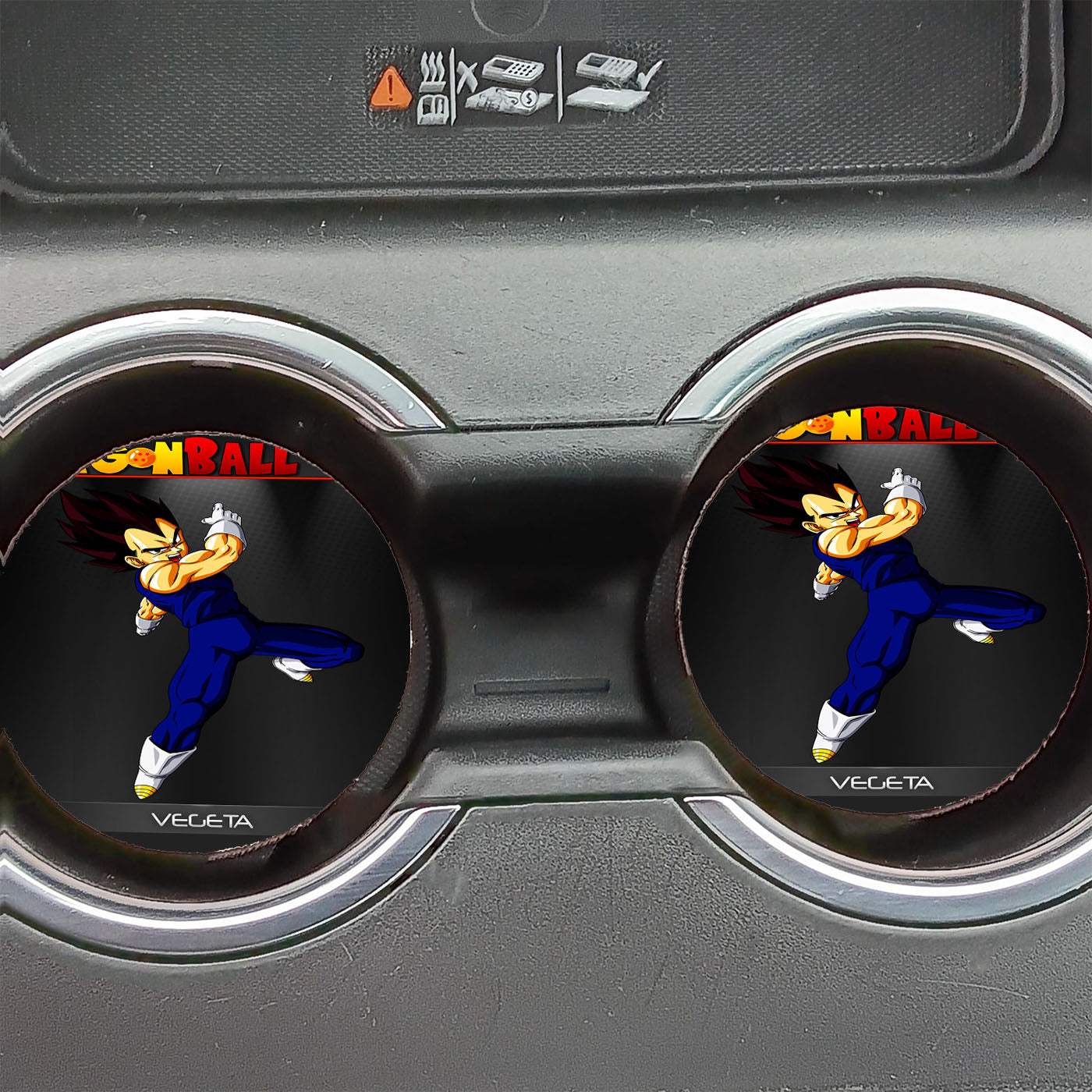 Dragon Ball Z Vegeta Training Car Coasters