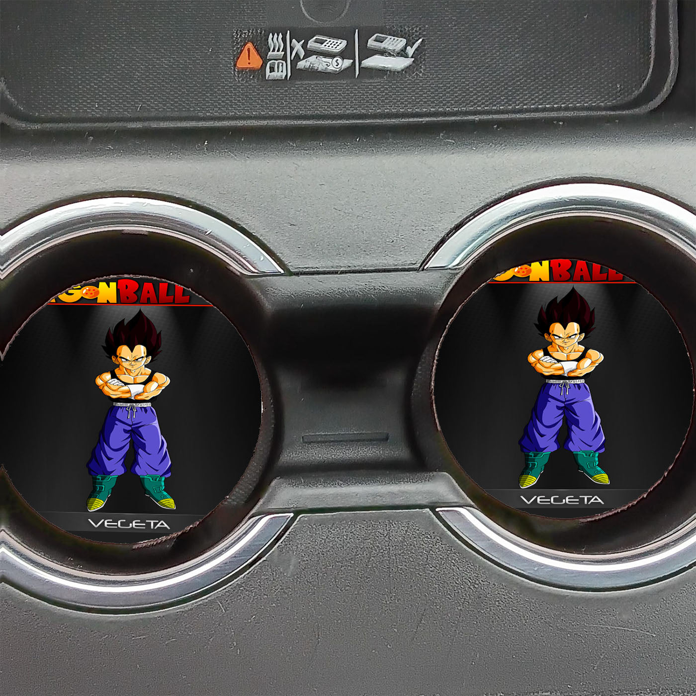 Dragon Ball Z Vegeta Training Suit Car Coasters