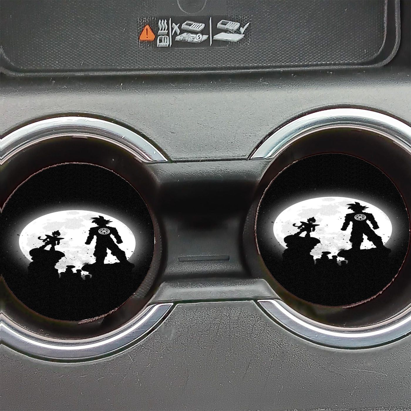 Dragonball Moon Fight Car Coasters