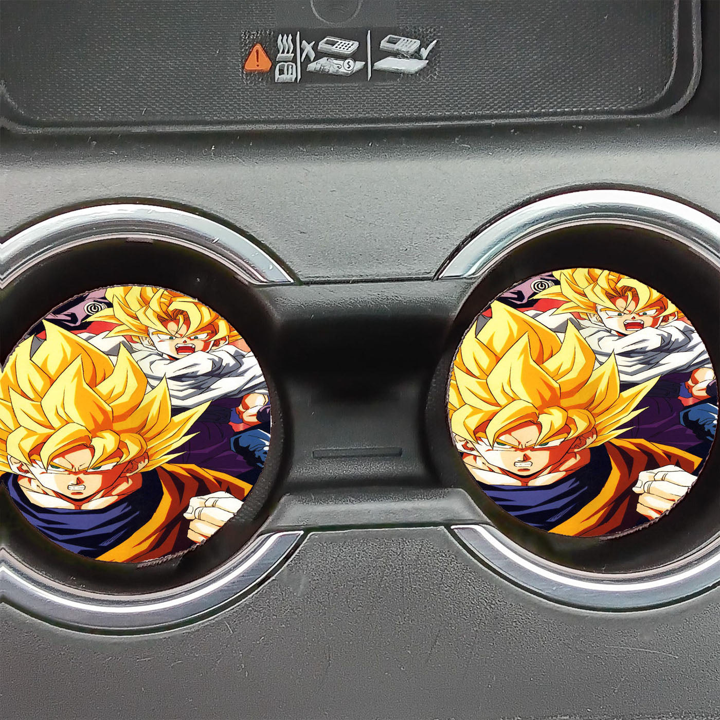 Dragonball Z Goku Fire Car Coasters