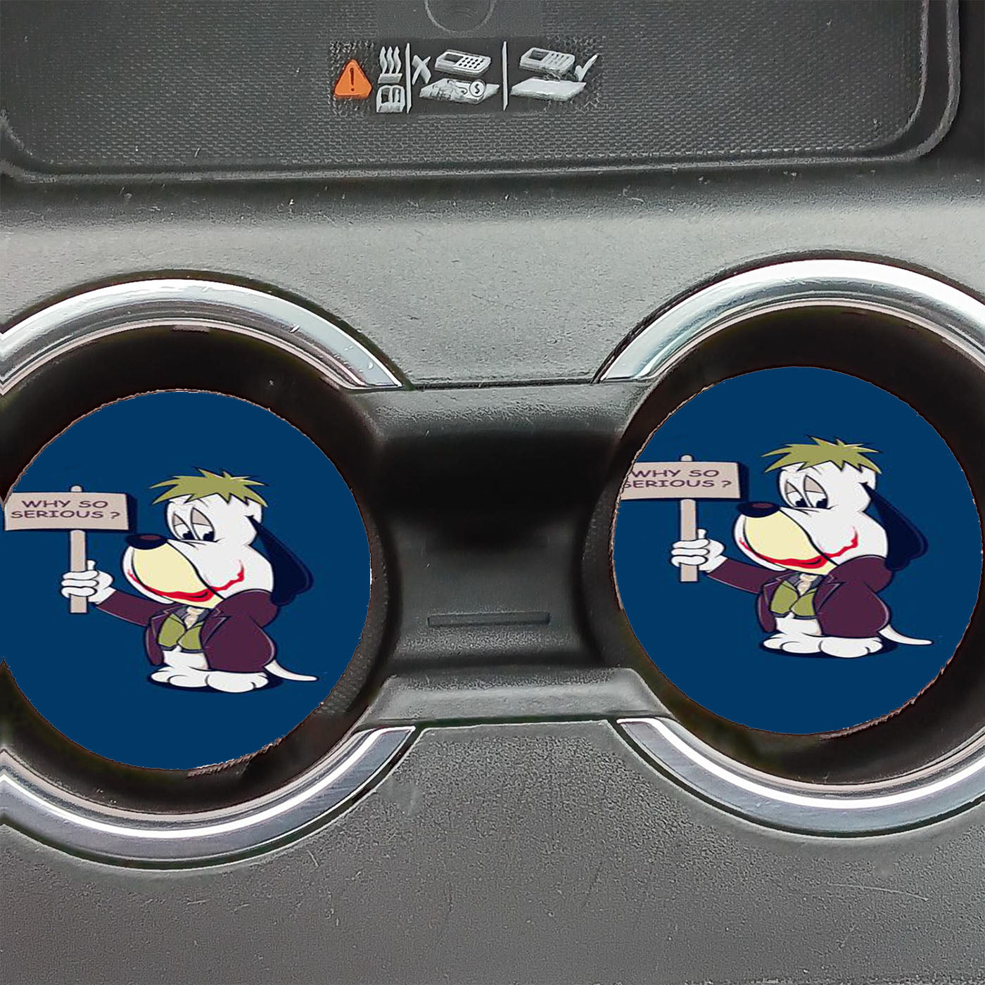 Droopy The Joker Car Coasters
